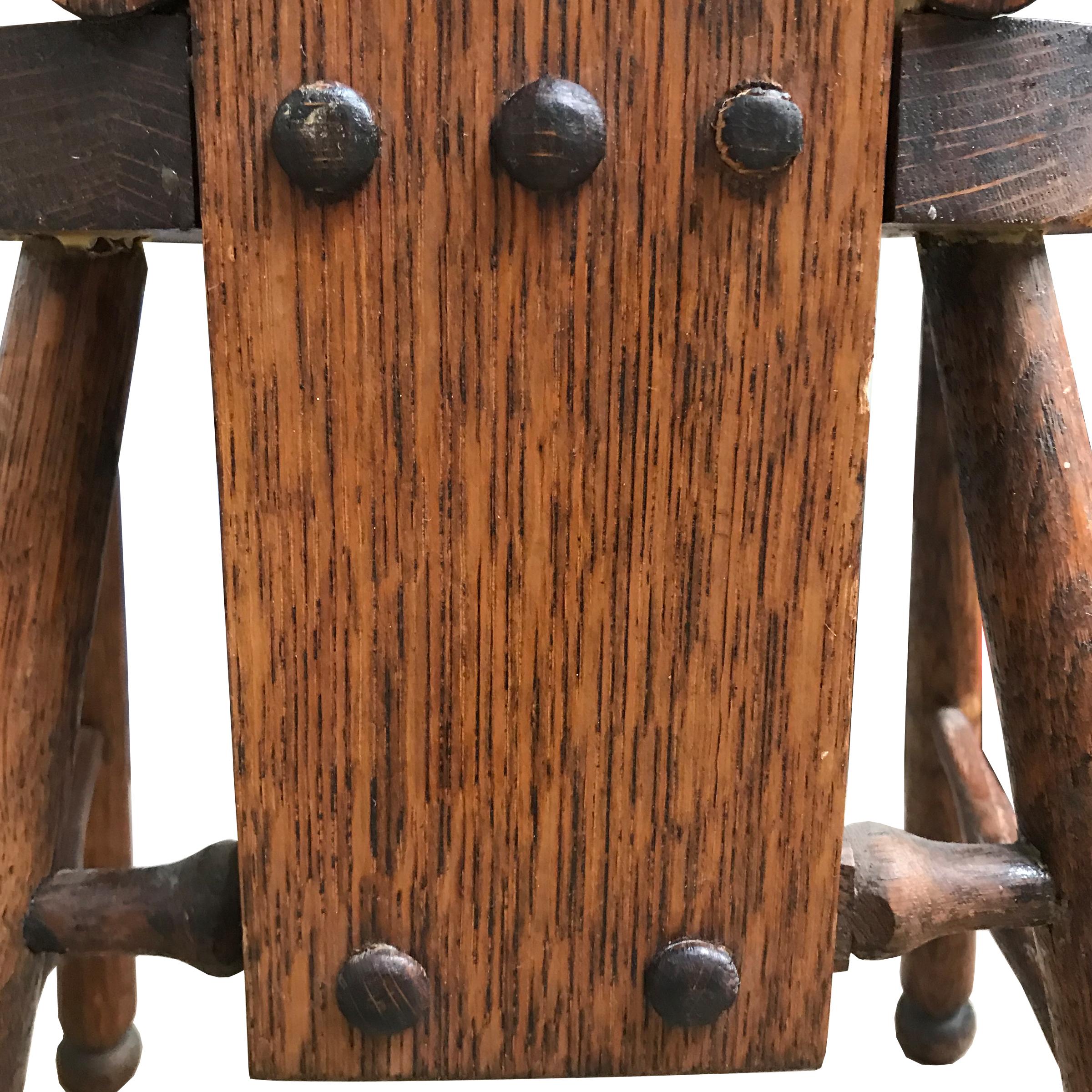 Charming Early 20th Century English Hall Chair 1