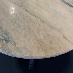 Charming Early 20th Century French Marble Top Bistro or Cafe Table