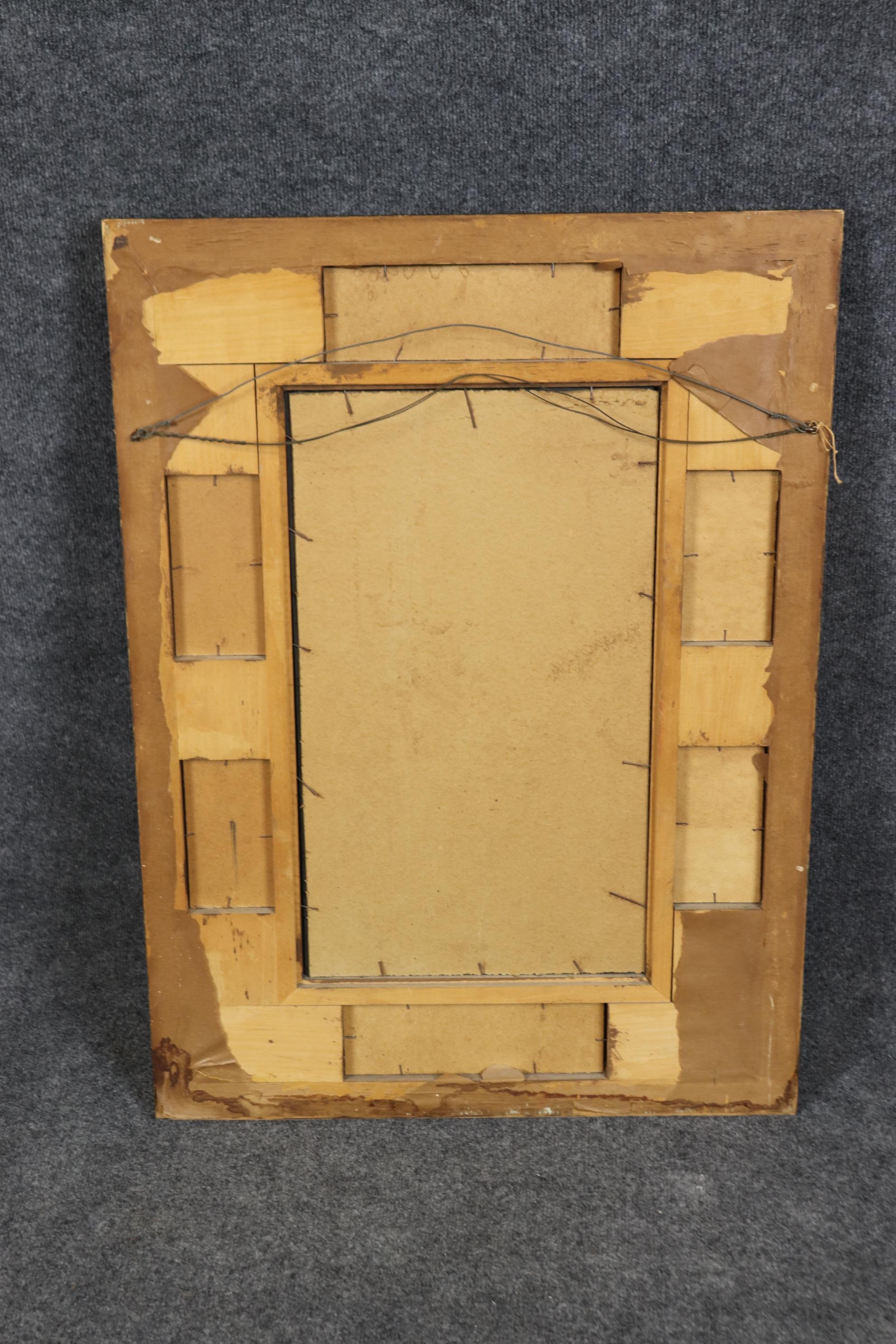 Charming Etched Glass Italian Husband and Wife Giltwood Mirror For Sale 10