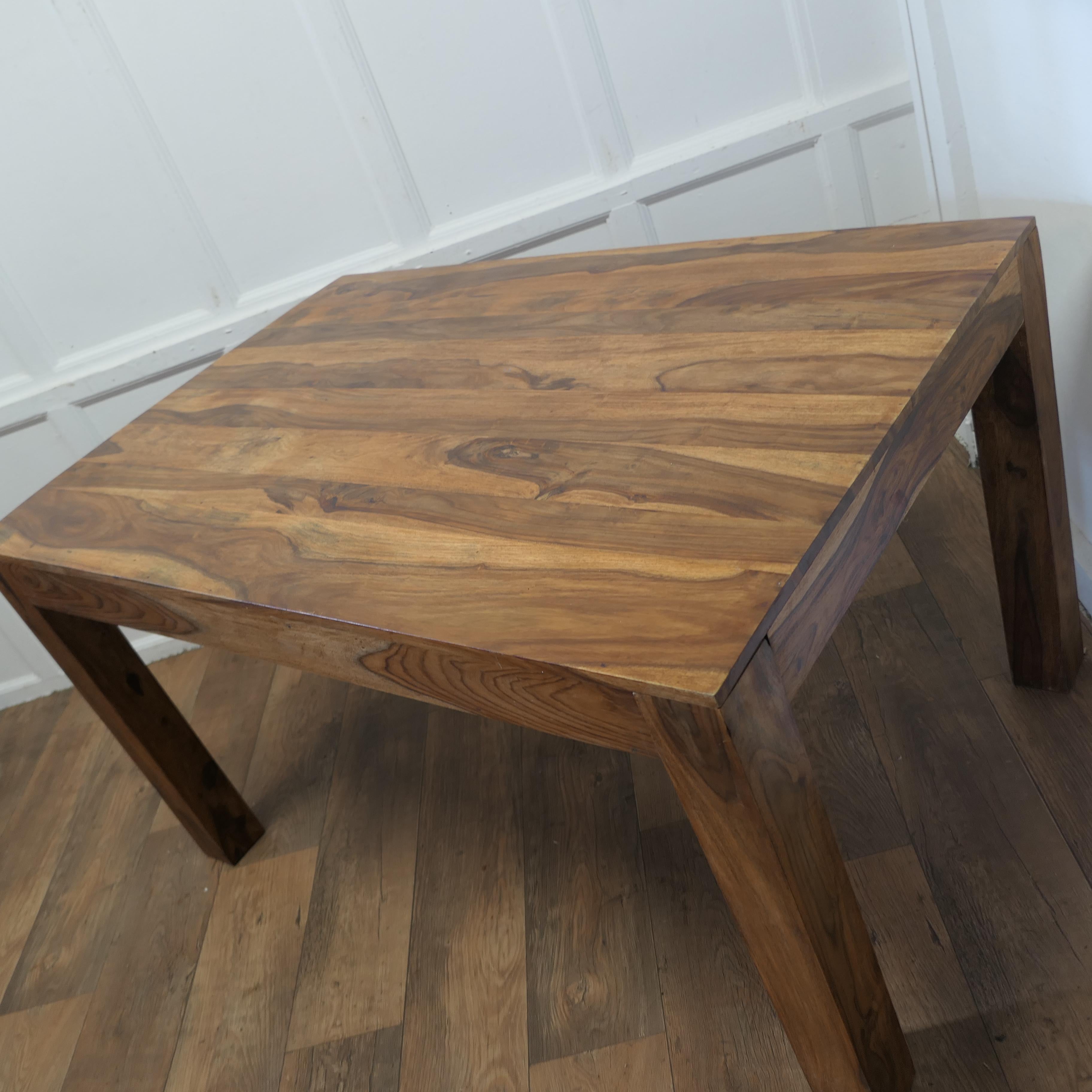 Charming Figured Fruitwood Kitchen Dining Table    For Sale 3