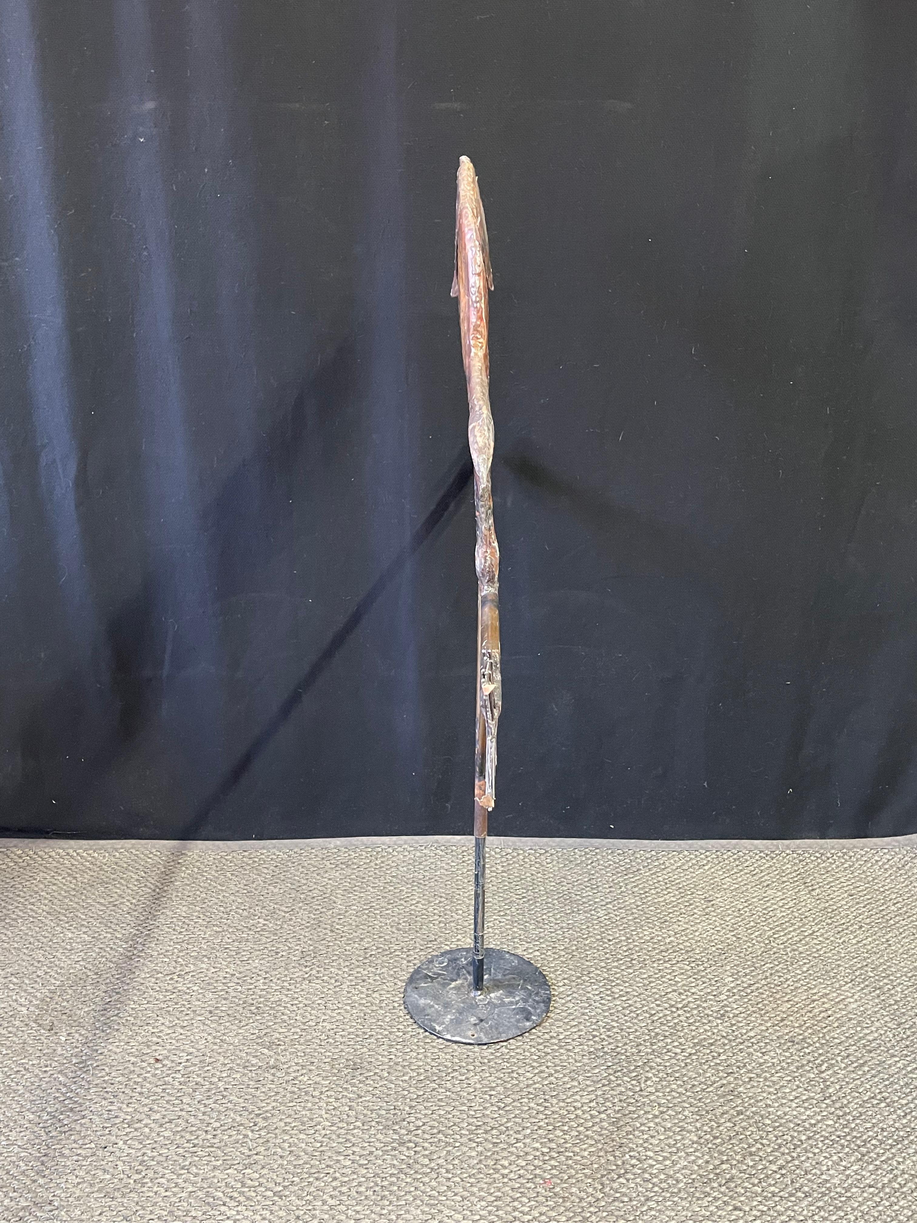 Charming Folk Art Copper Weathervane with Dog 2