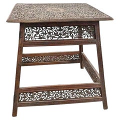 Charming folk art wooden gueridon circa 1900