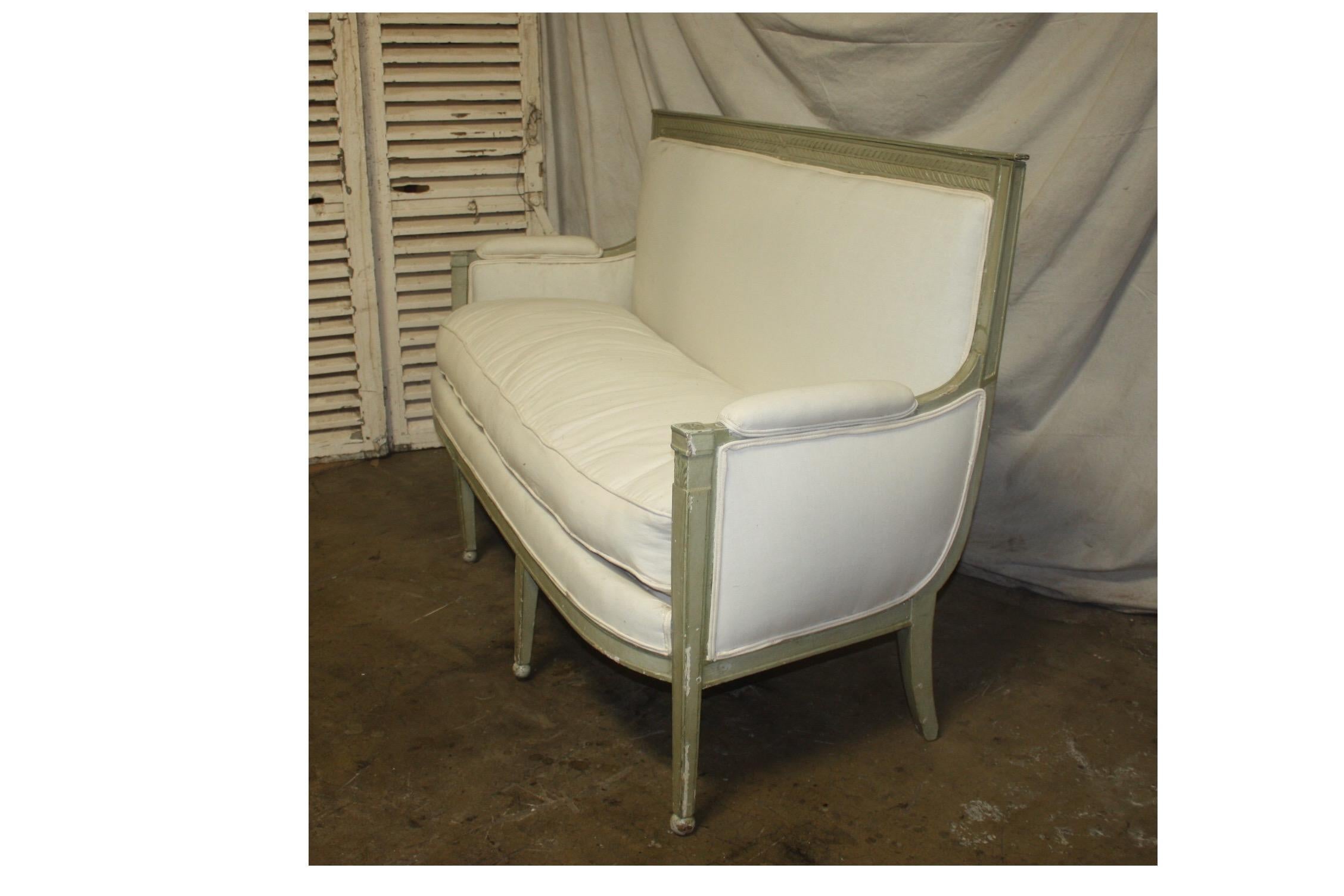 Directoire Charming French 19th Century Settee
