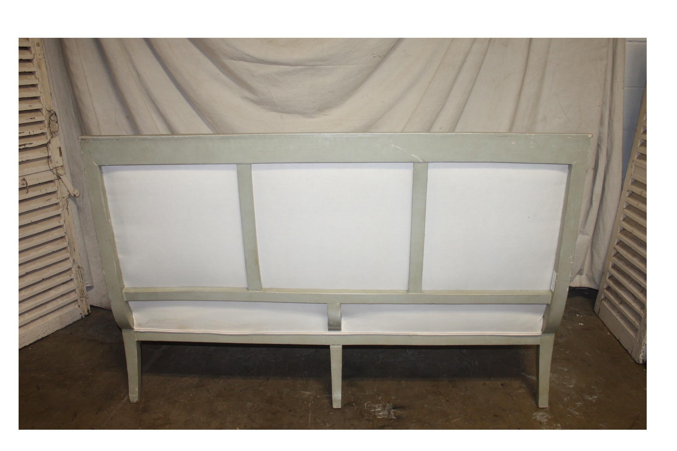 Paint Charming French 19th Century Settee