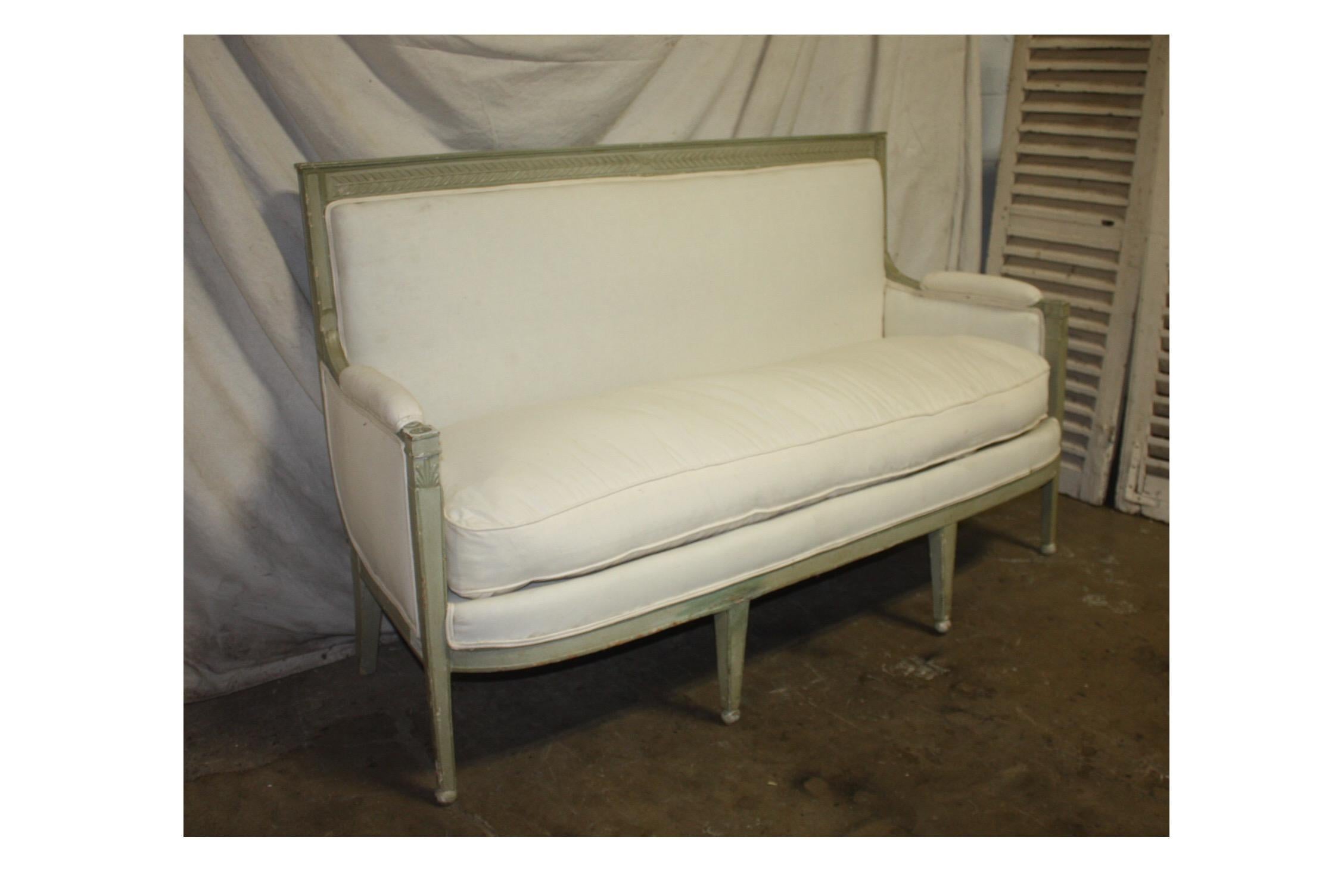Charming French 19th Century Settee 2
