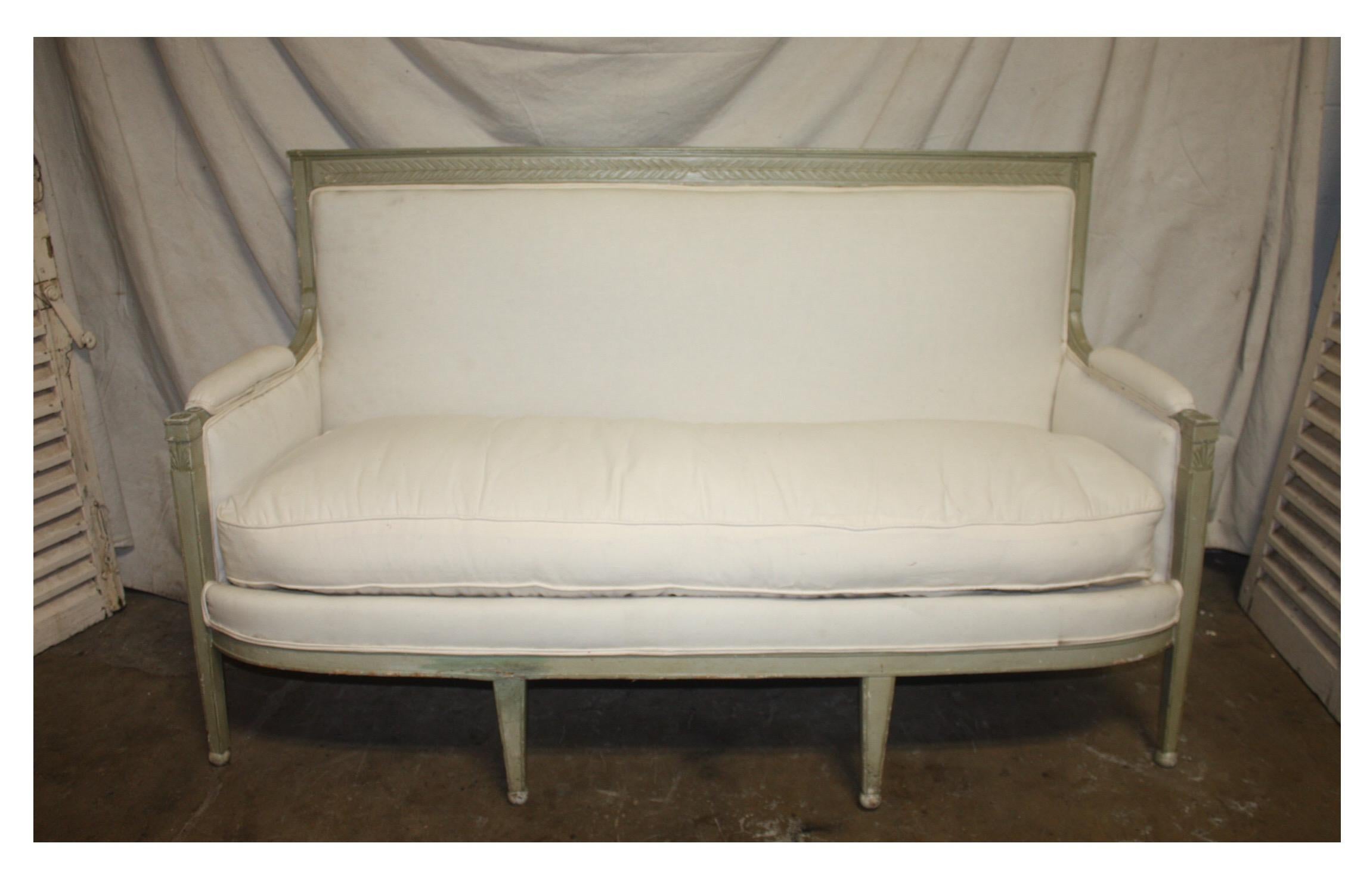Charming French 19th Century Settee 3