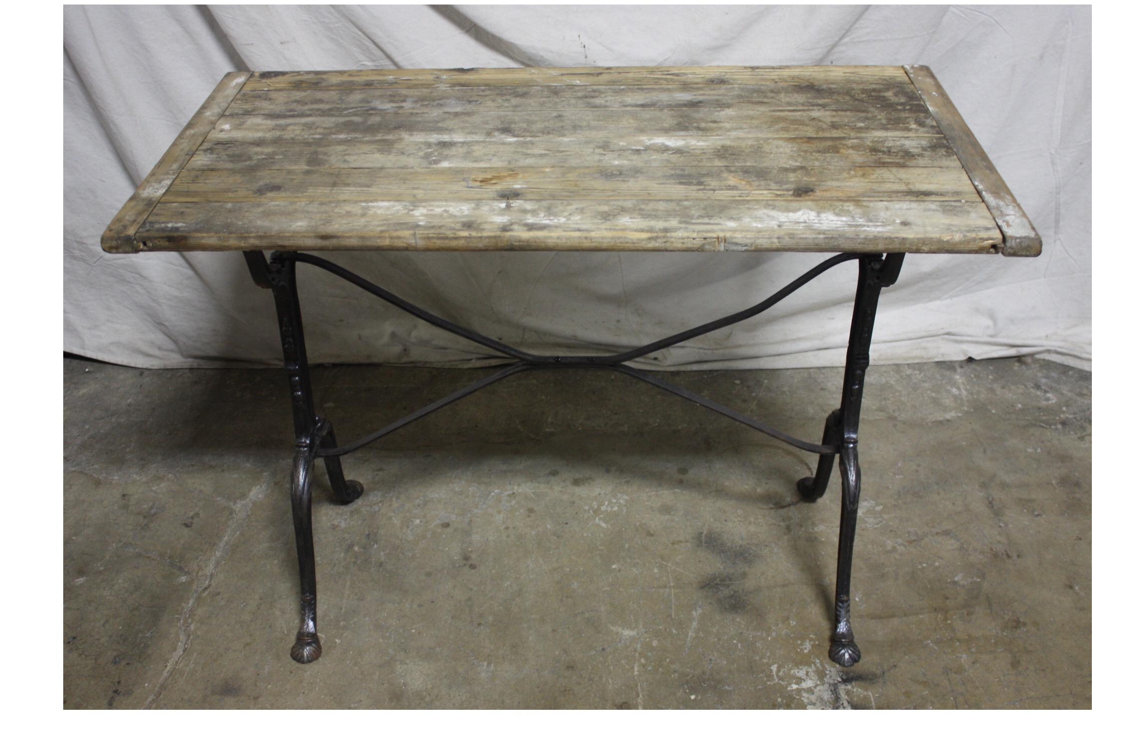 Charming French Bistro Table In Excellent Condition In Stockbridge, GA