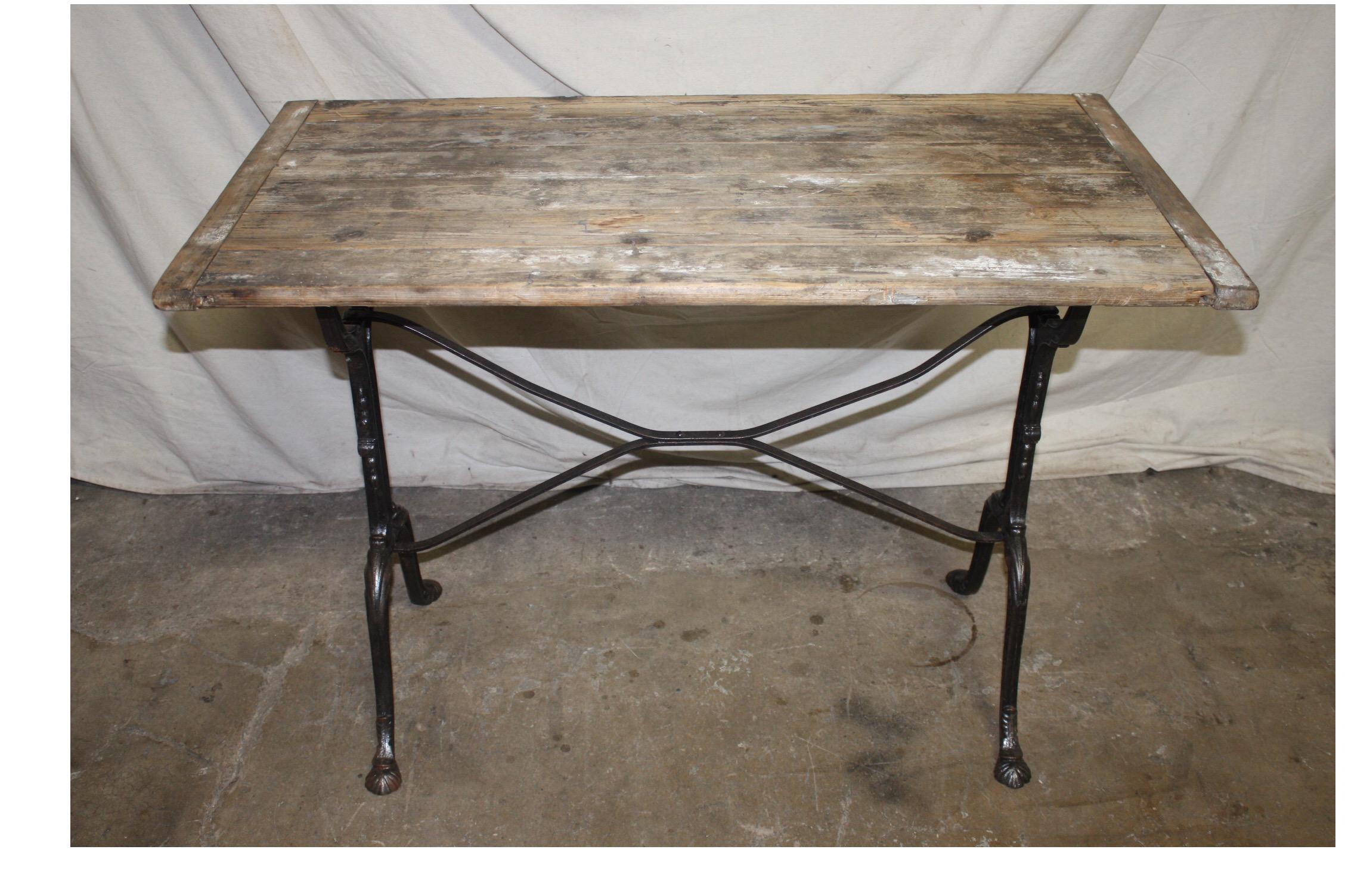 20th Century Charming French Bistro Table