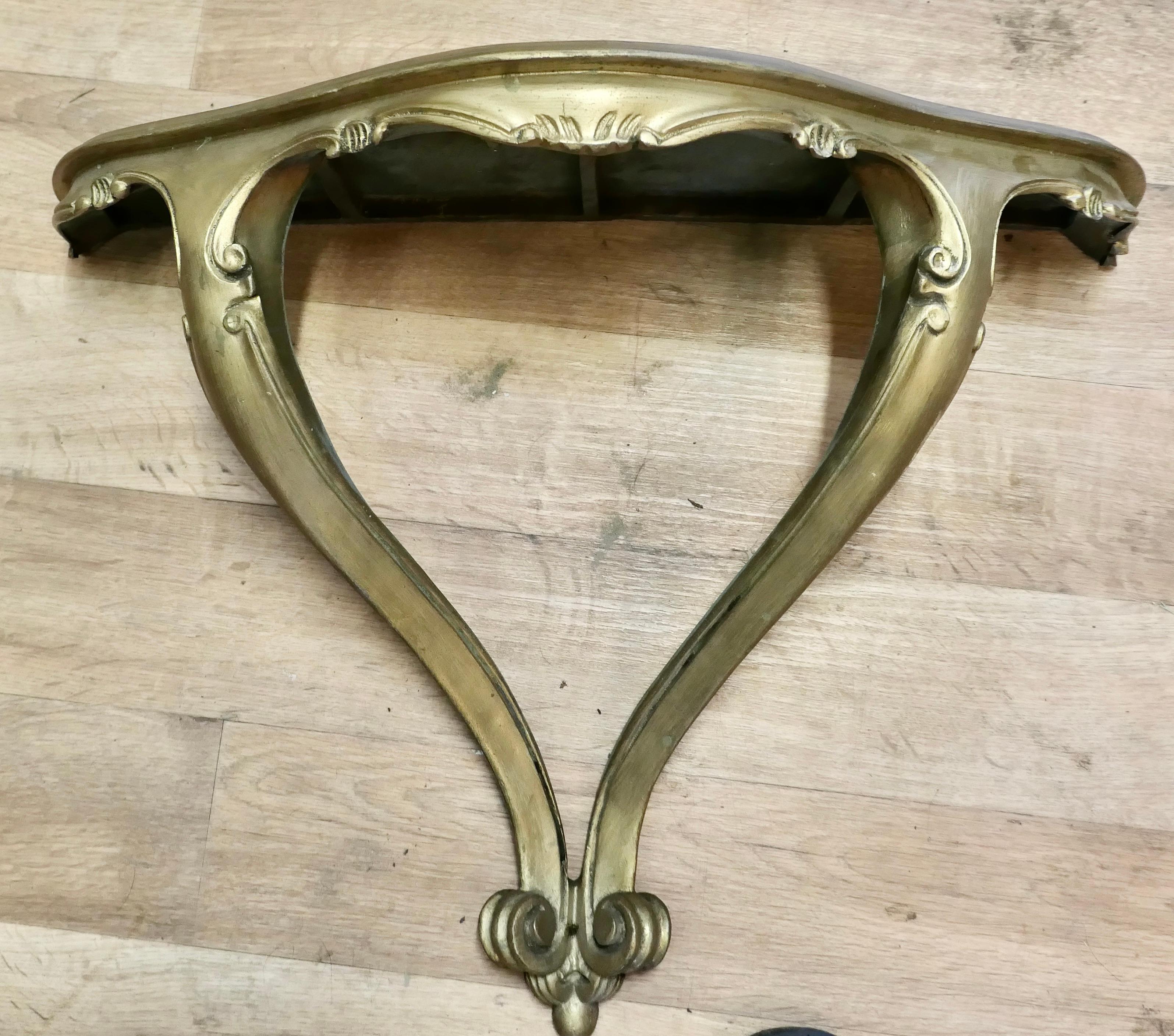 Charming, French Carved Gilt Console Wall Shelf For Sale 1