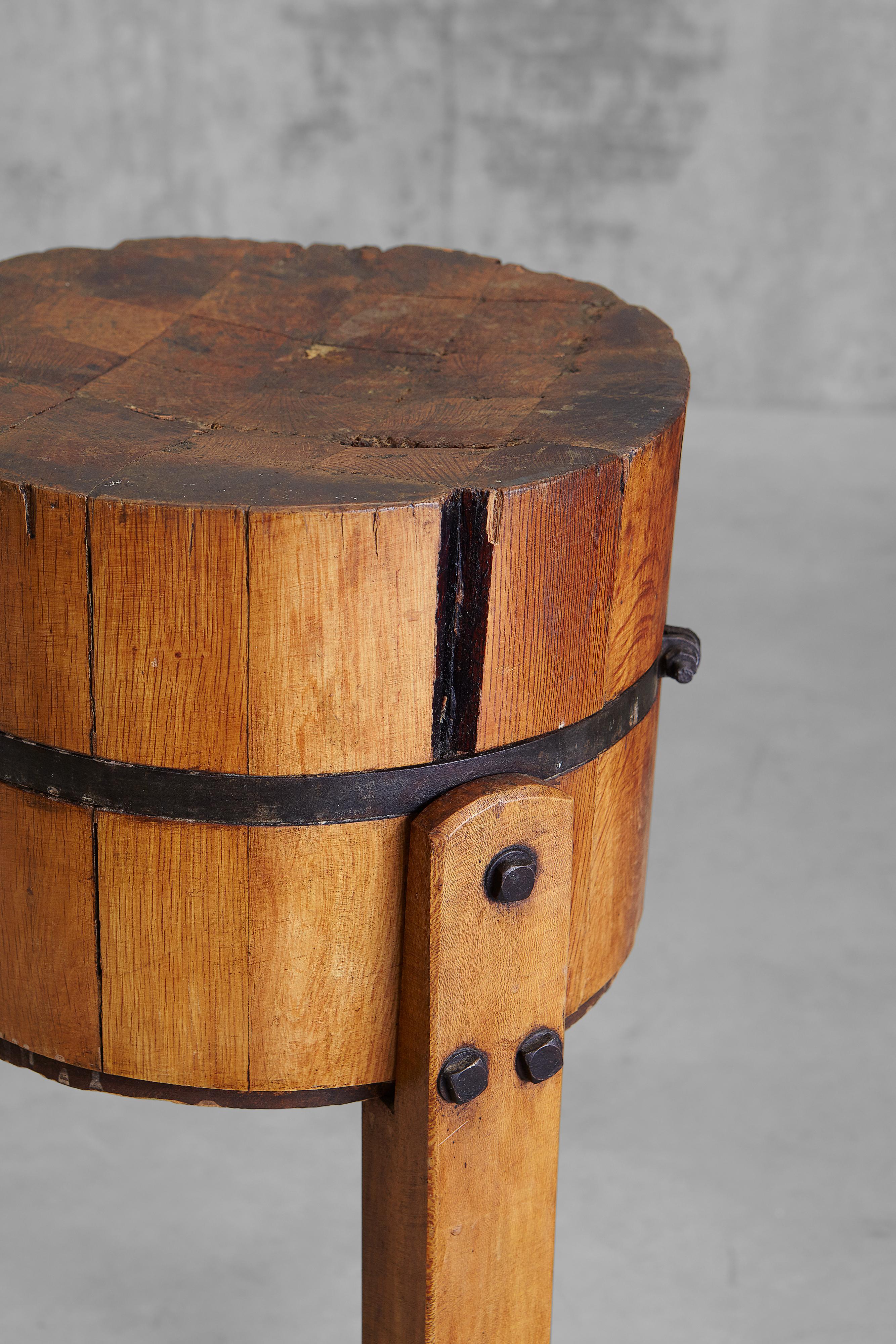 19th Century Charming French Chopping Block For Sale