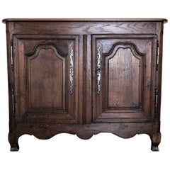 Charming French Early 19th Century Louis XV Oak Buffet from Normandy