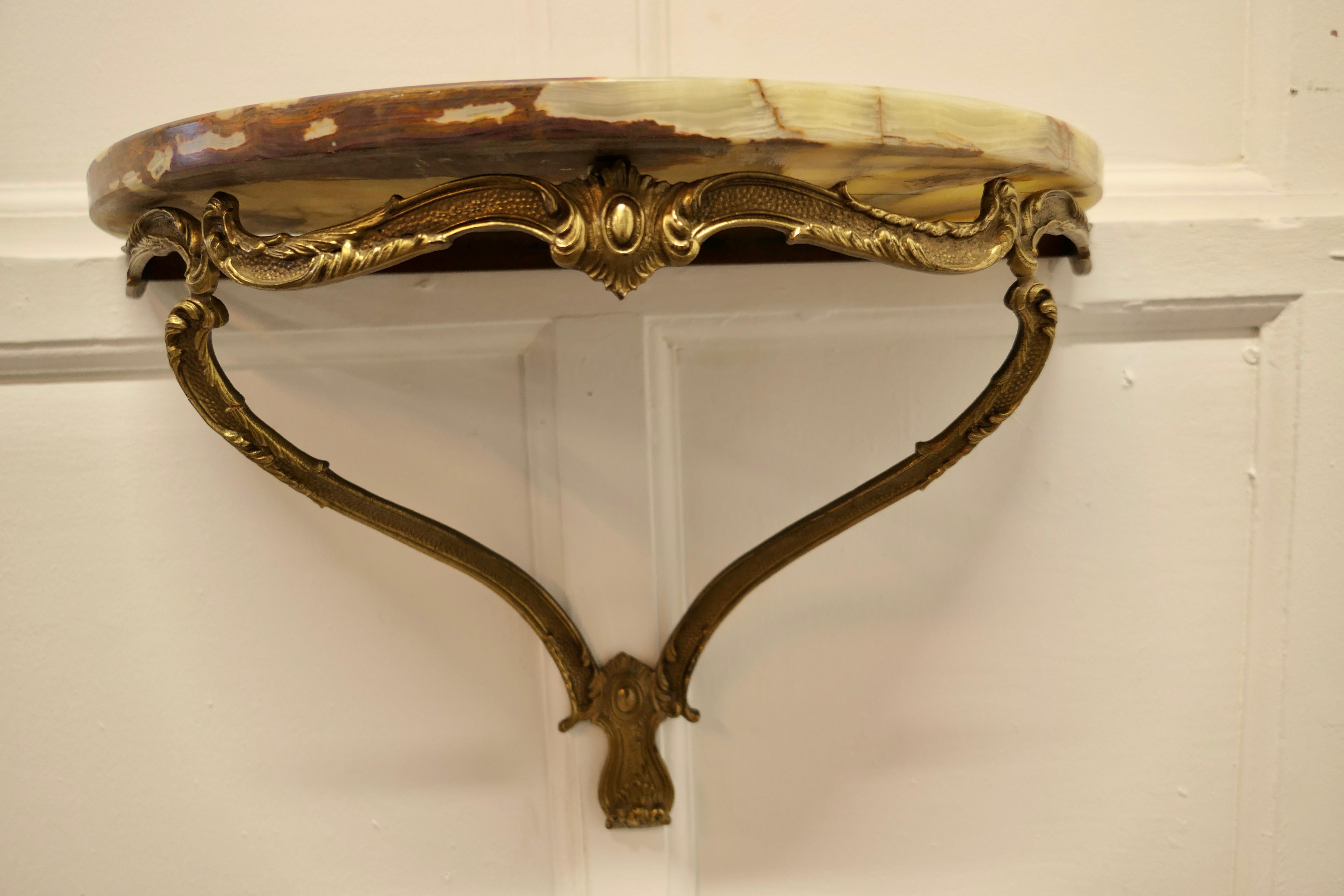 Rococo Charming, French Marble Console Wall Shelf