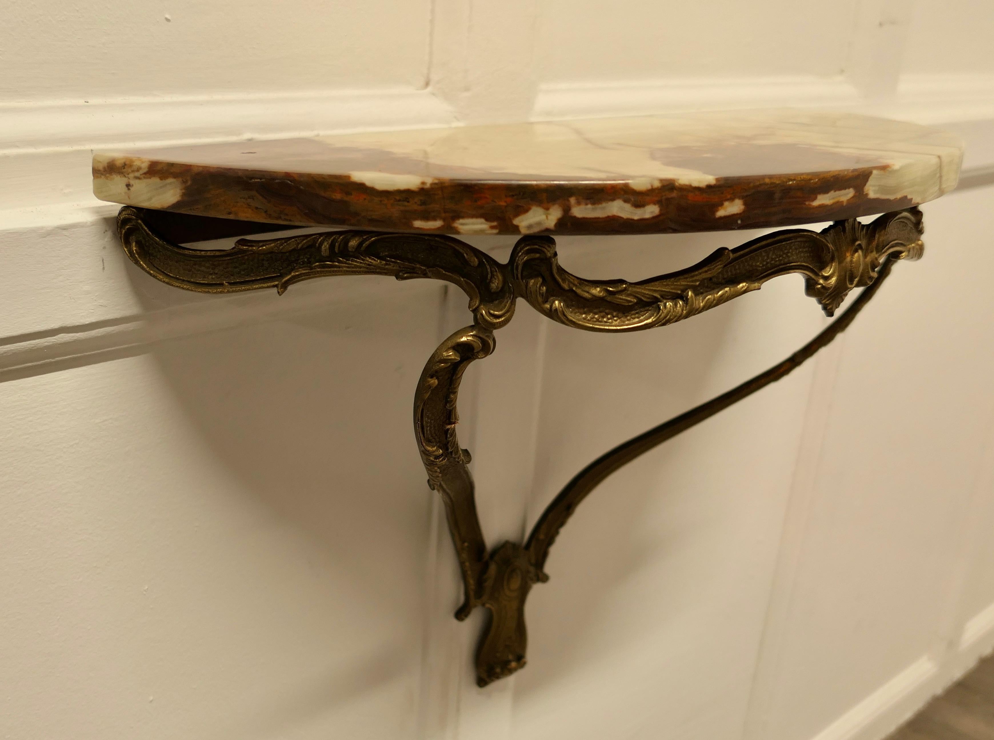 Charming, French Marble Console Wall Shelf 2