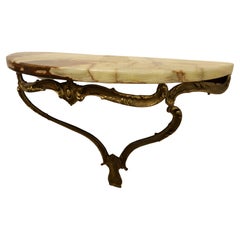 Charming, French Marble Console Wall Shelf