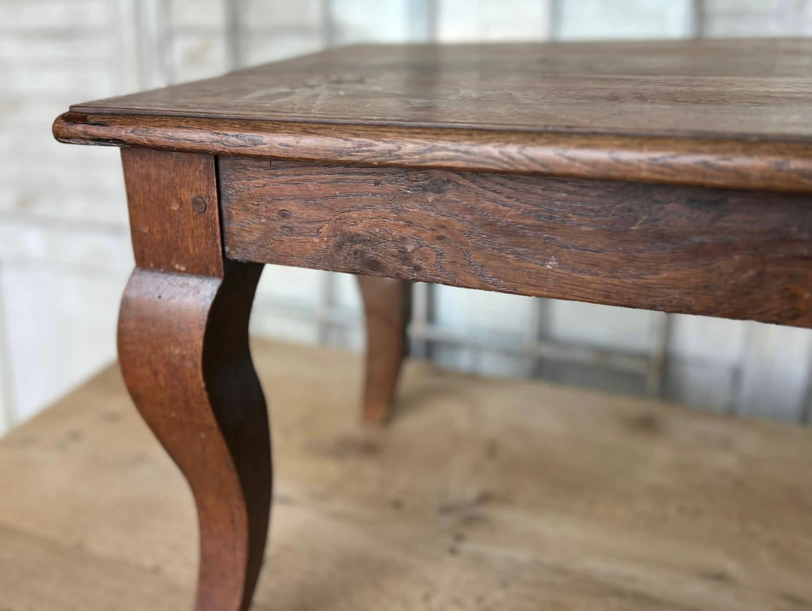 19th Century Charming French Oak Coffee Table