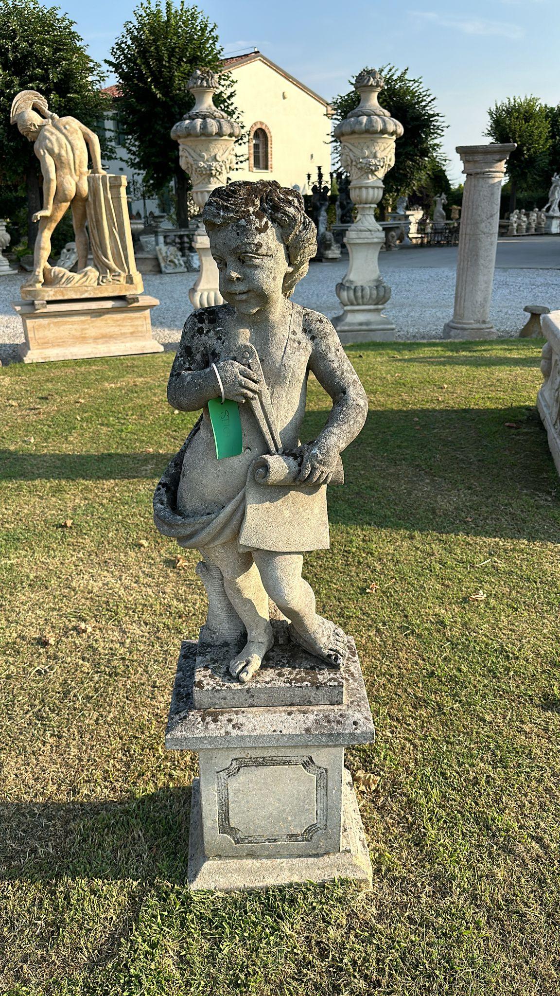 Charming Garden Stone Sculptures – Set of 4 Cherubs 12 2