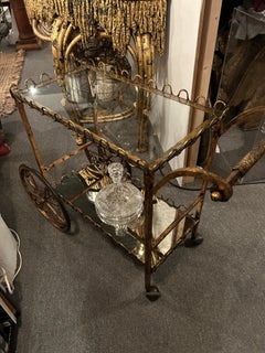 Charming Giltiron Italian Bar Cart