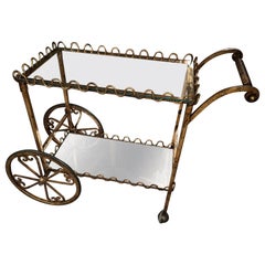 Charming Giltiron Italian Bar Cart