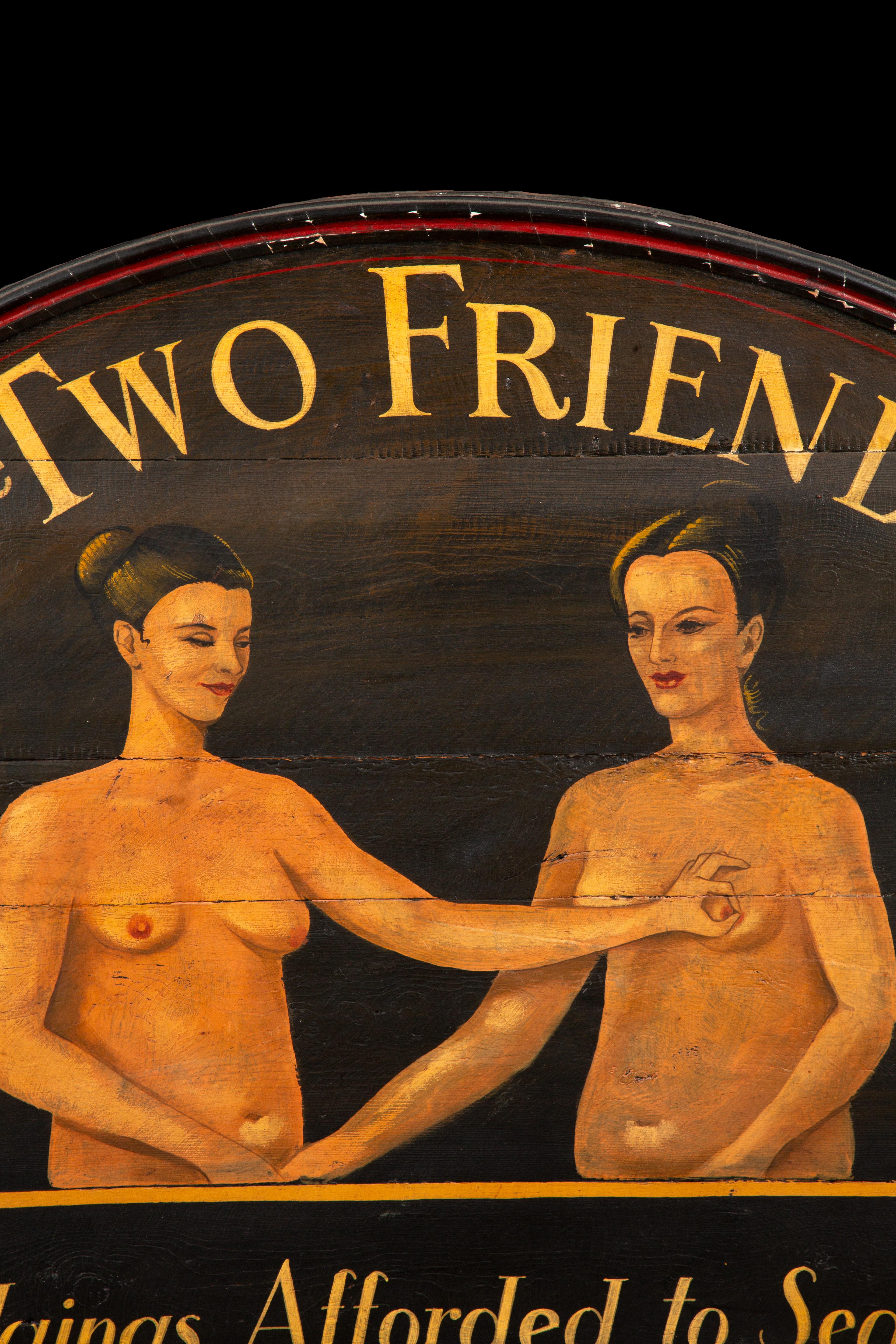 Victorian Charming Hand-Painted Advertising Sign – 