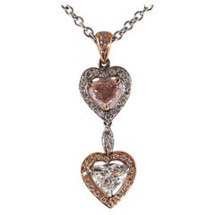 Charmant collier à pendentif en forme de cœur