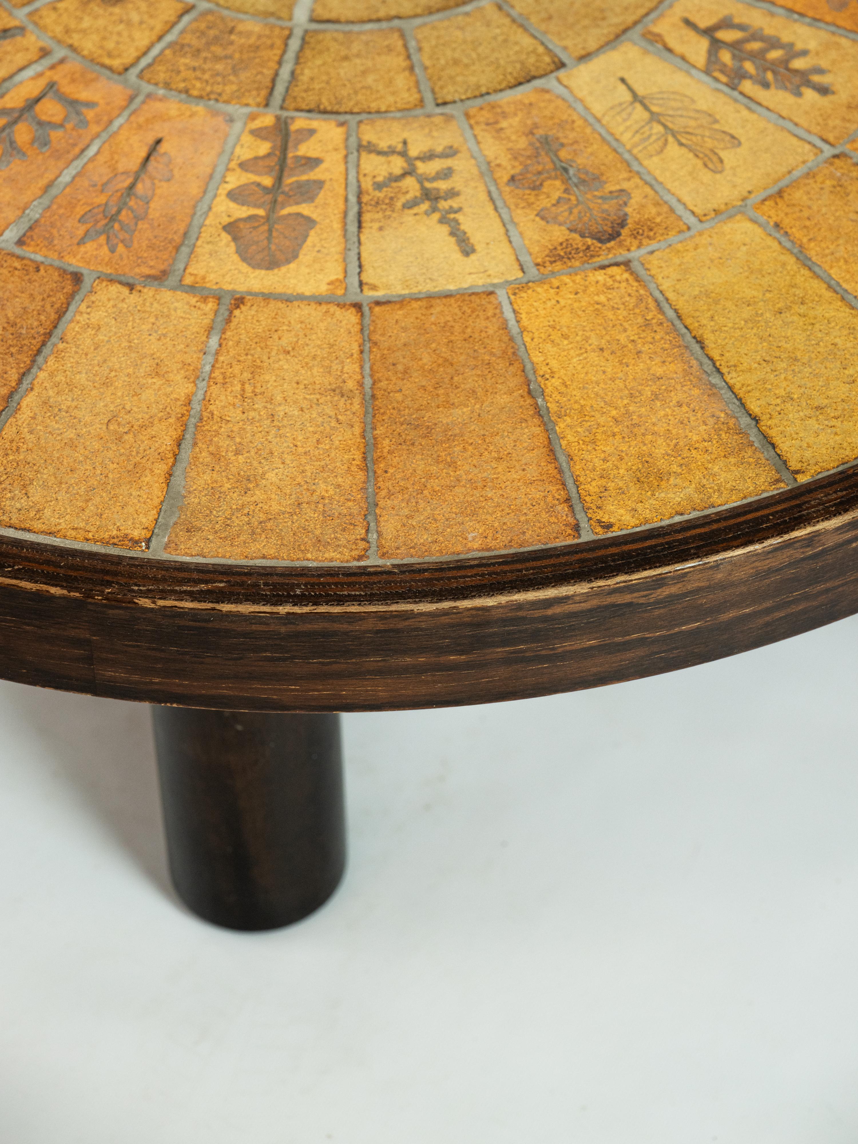 Charmante table basse Herbier de Roger Capron en vente 2