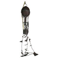 Vintage Charming Hot Air Balloon Metal Light Fixture