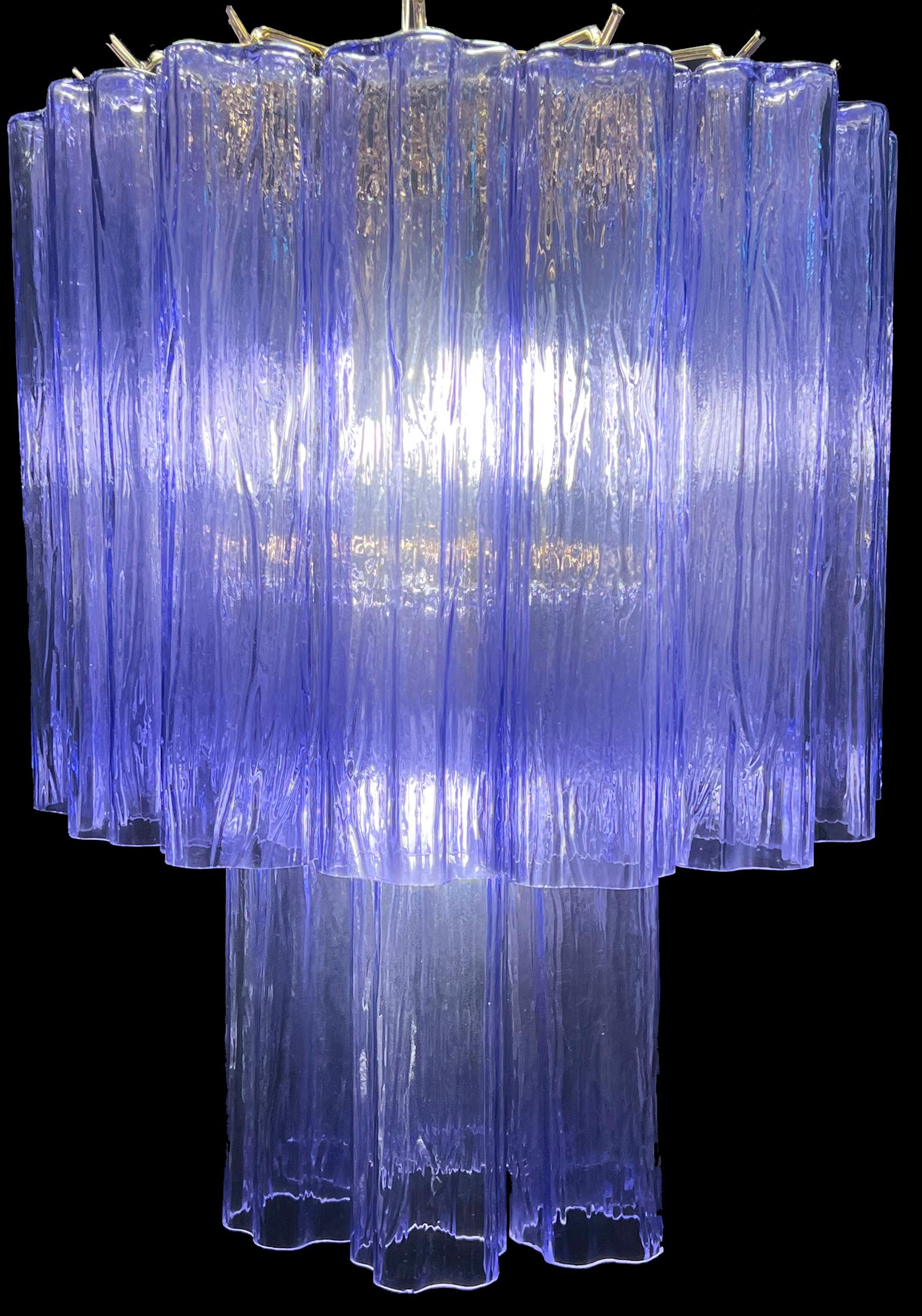 Charming Italian Amethyst Chandeliers by Valentina Planta, Murano For Sale 3