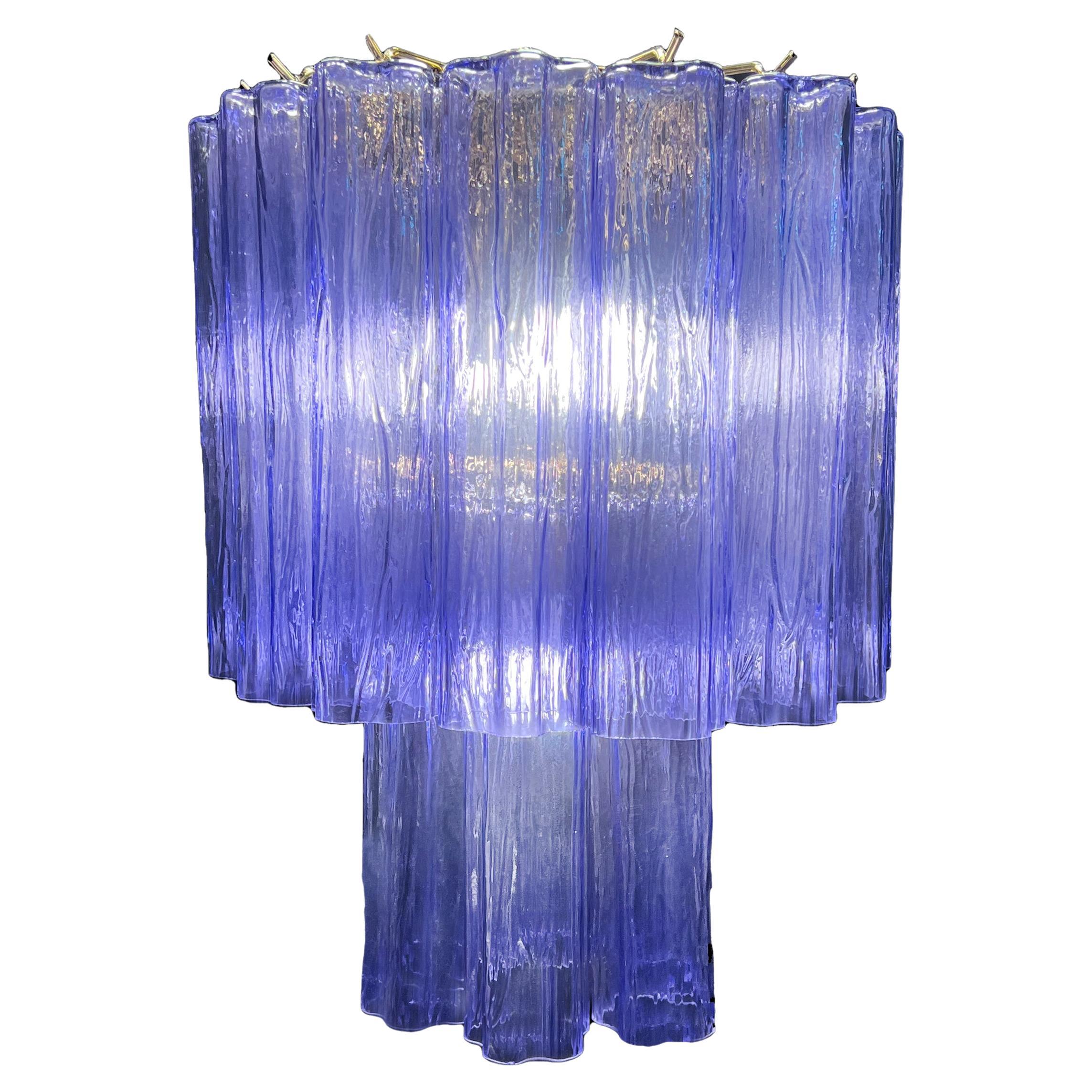 Charming Italian Amethyst Chandeliers by Valentina Planta, Murano For Sale