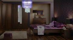 Charming Italian Amethyst & Clear Chandelier by Valentina Planta, Murano