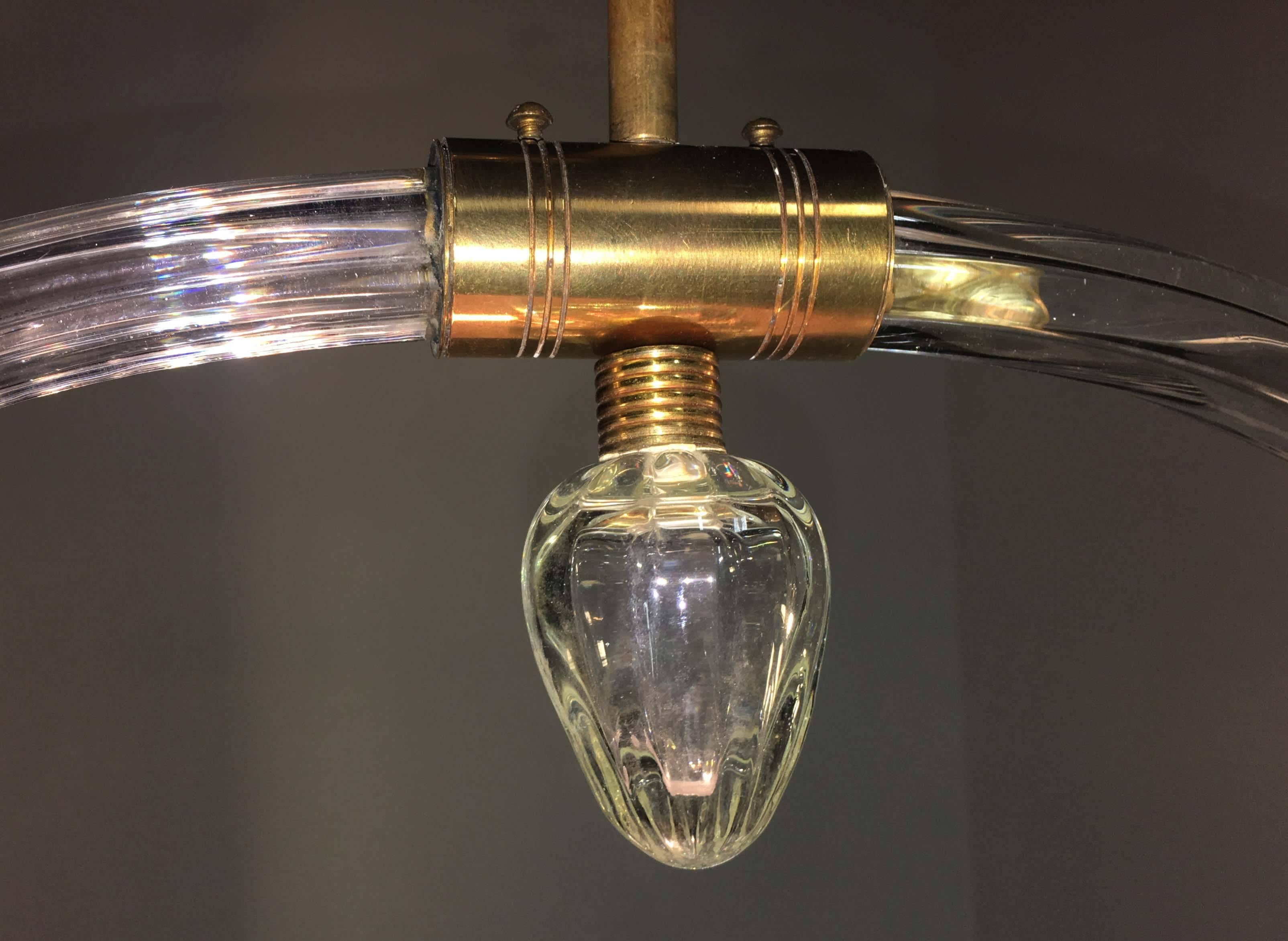 Incantevole lampadario italiano di Barovier & Toso, Murano, 1940 in vendita 4