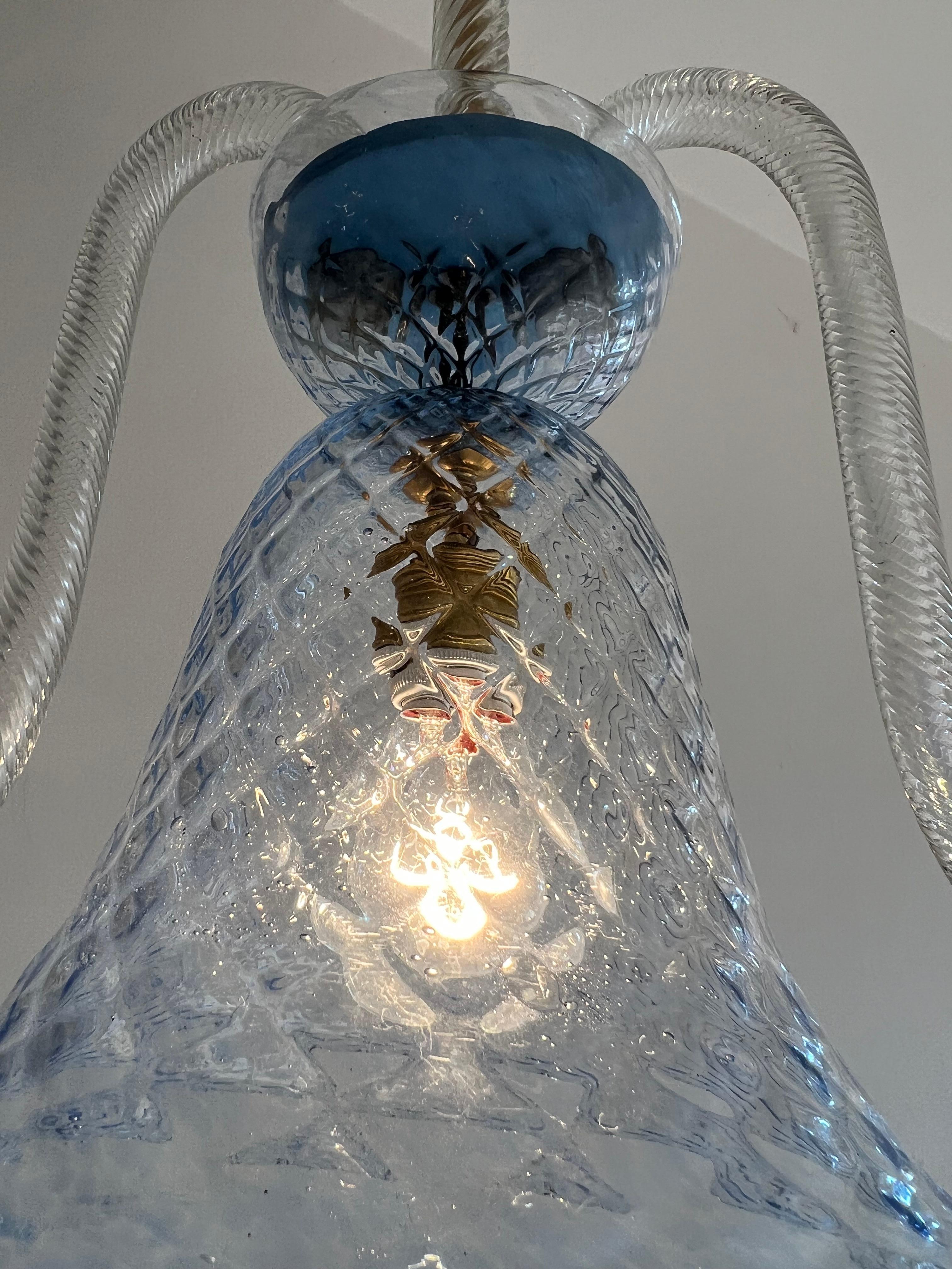 Charmant lustre-lanterne italien, Murano, années 1950 en vente 1