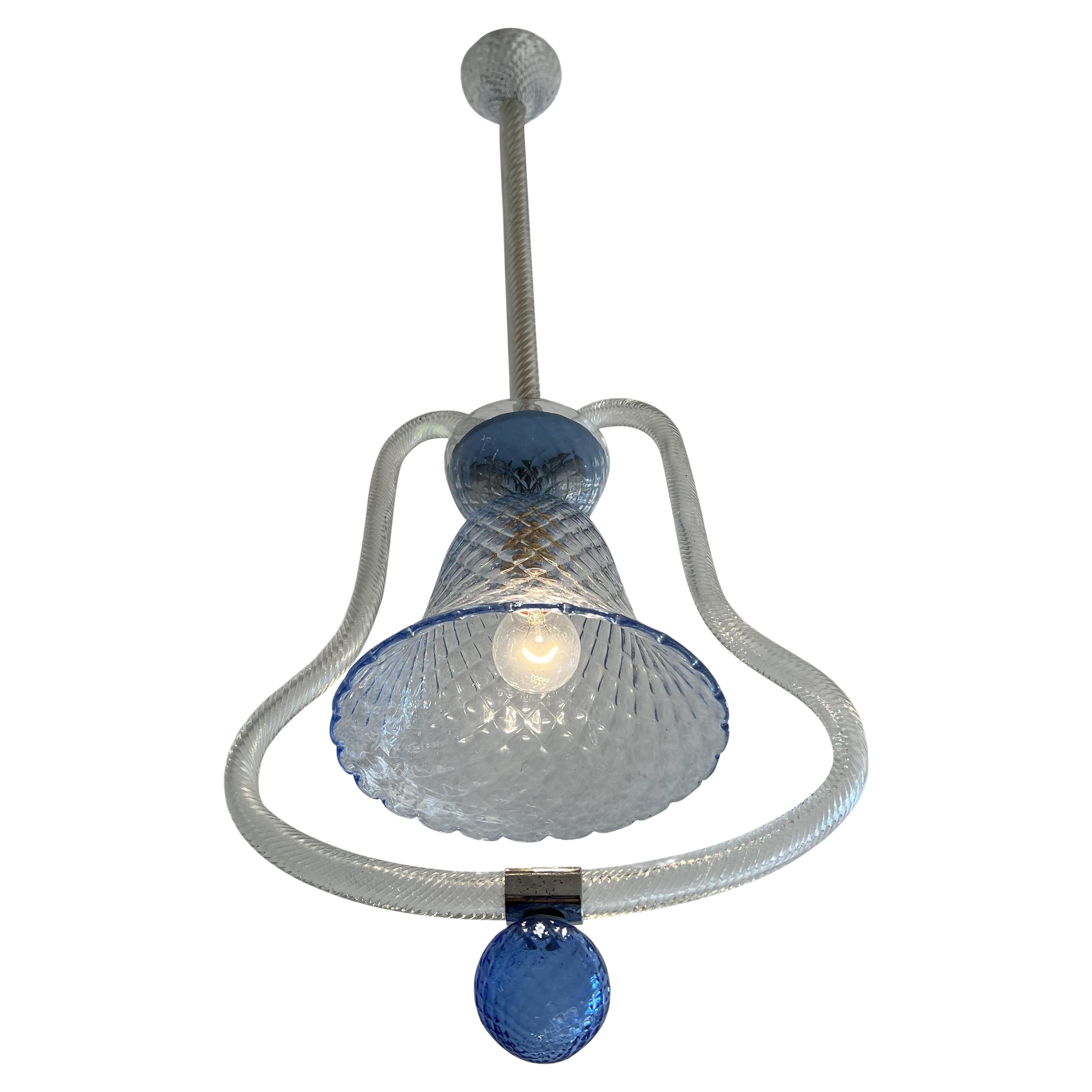Charming Italian Lantern Chandelier, Murano, 1950s For Sale