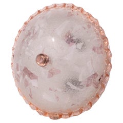 Charming Italian Multicolor and Pink Murano Glass Ceiling Fixture, Murano, 1970