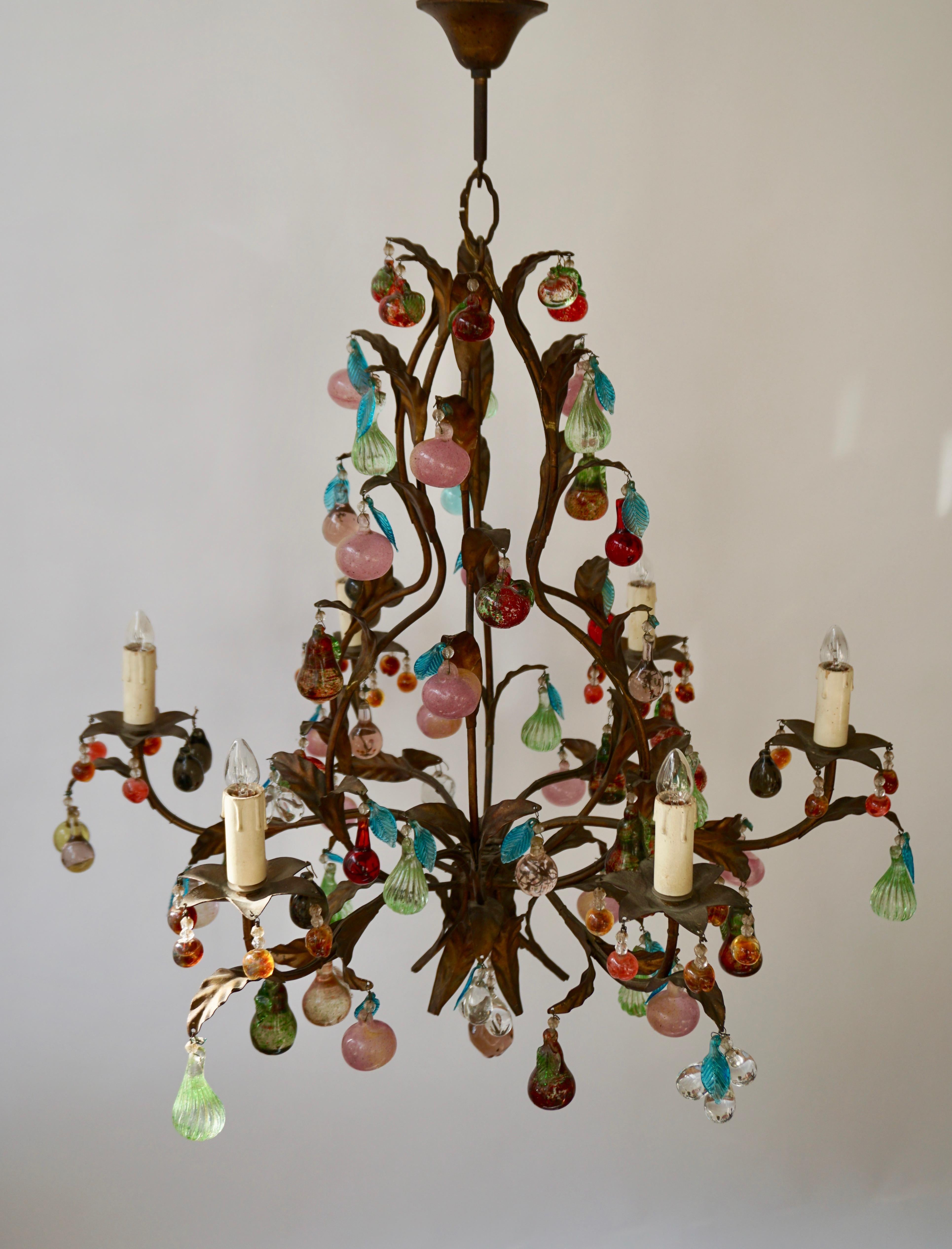 murano glass fruit chandeliers