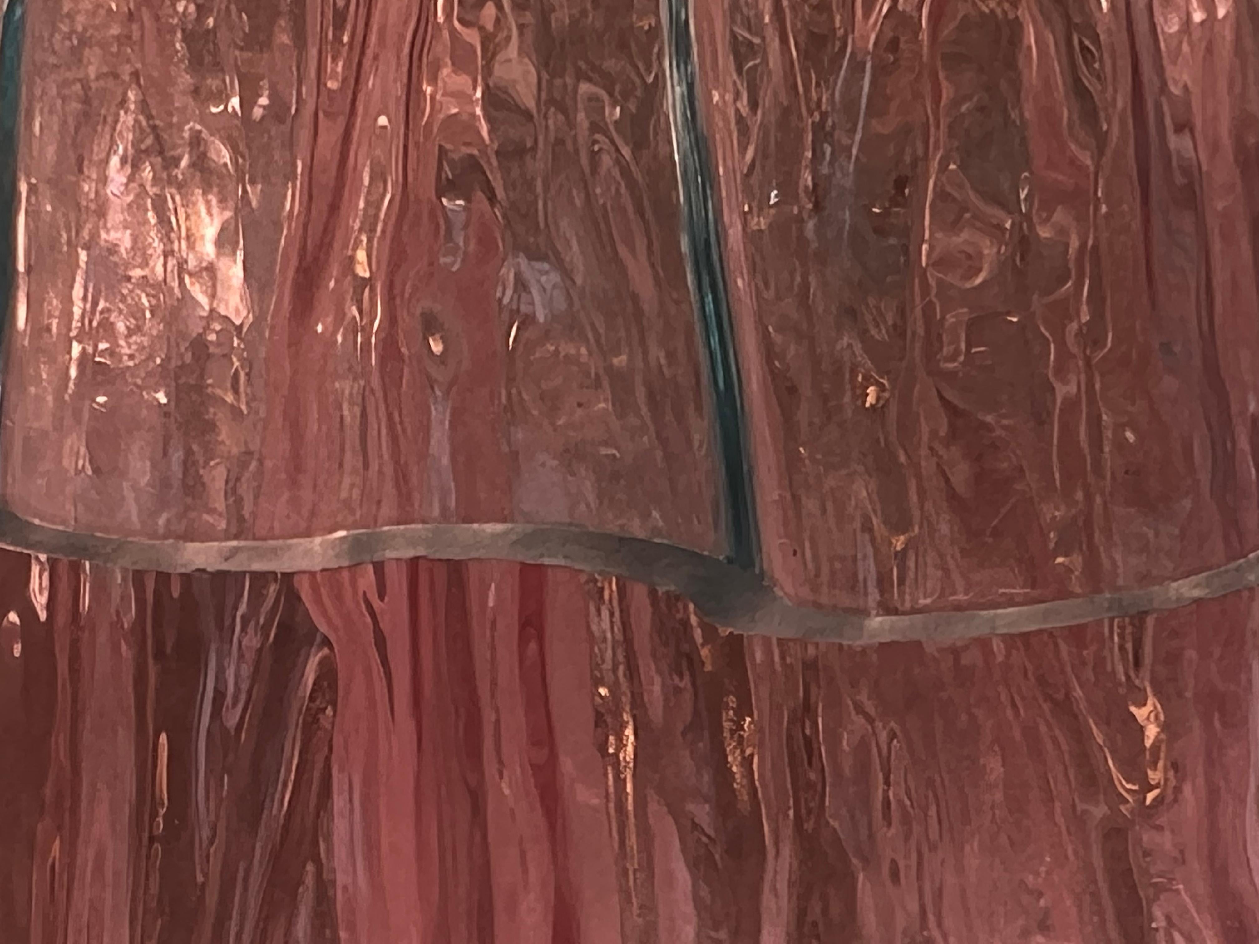 Charming  Italian Pink an Blue Chandelier by Valentina Planta, Murano im Angebot 11