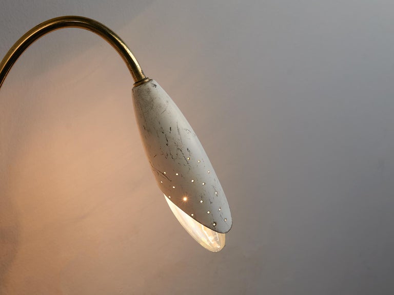 Charming Italian Wall Light in Brass For Sale 1