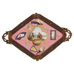 Charming Japanese Style Tray Attributed to l'Escalier de Cristal, France, c.1880