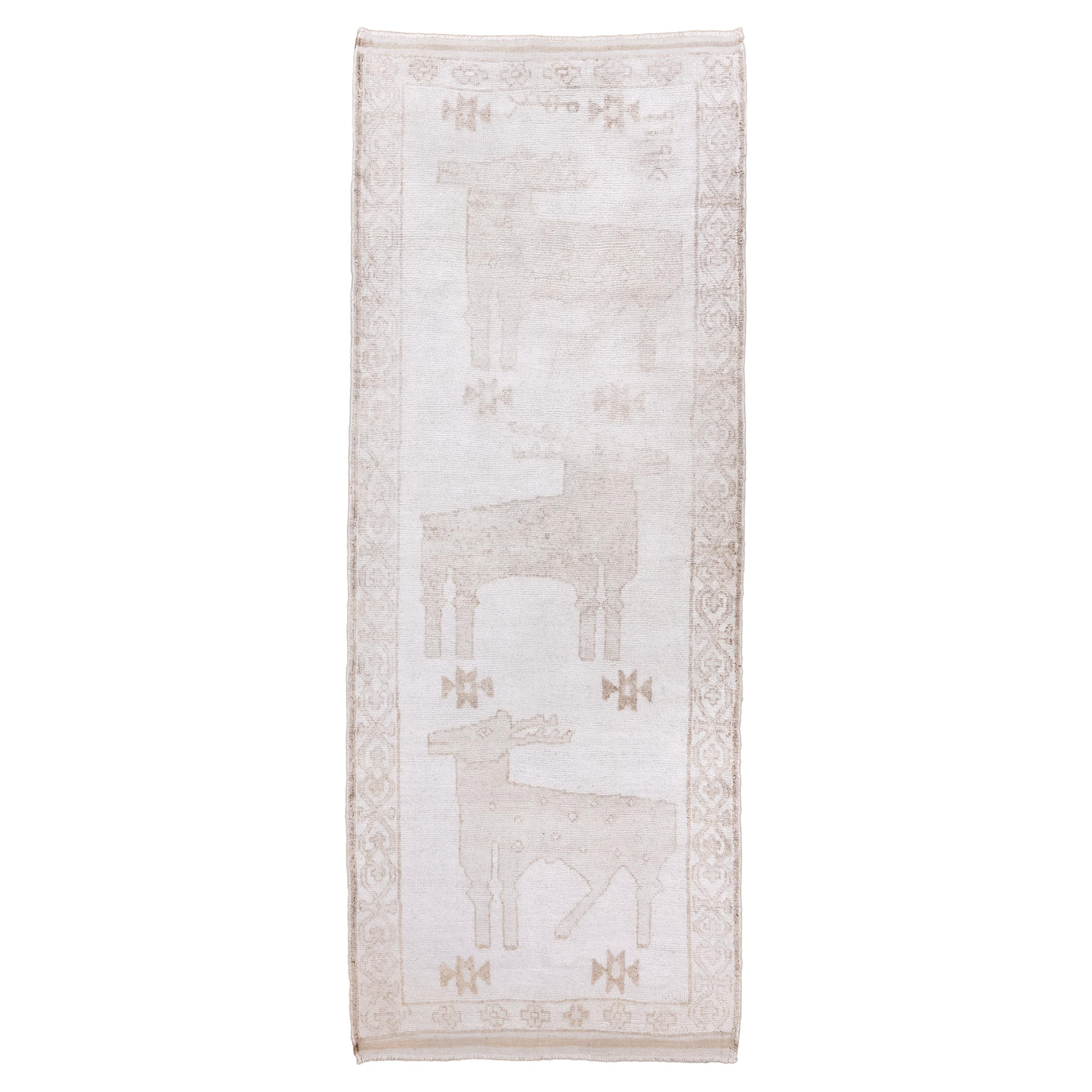 Charming Kars Runner with Brown Deer on a Sand Field