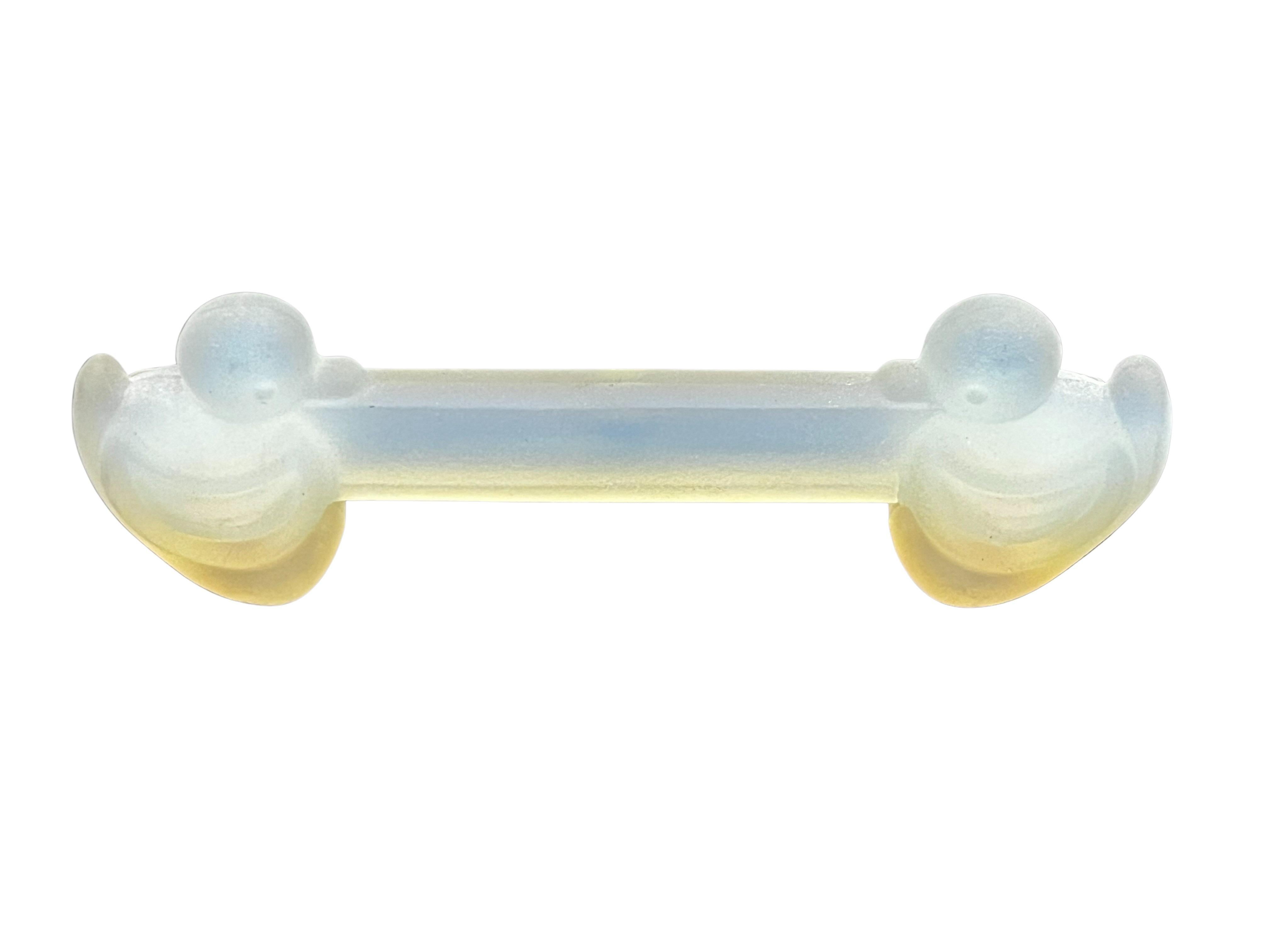 Charmante Messerablagen, opalisierendes Opalglas, Sabino Art Glass, 1920er Jahre, Frankreich (Frühes 20. Jahrhundert) im Angebot