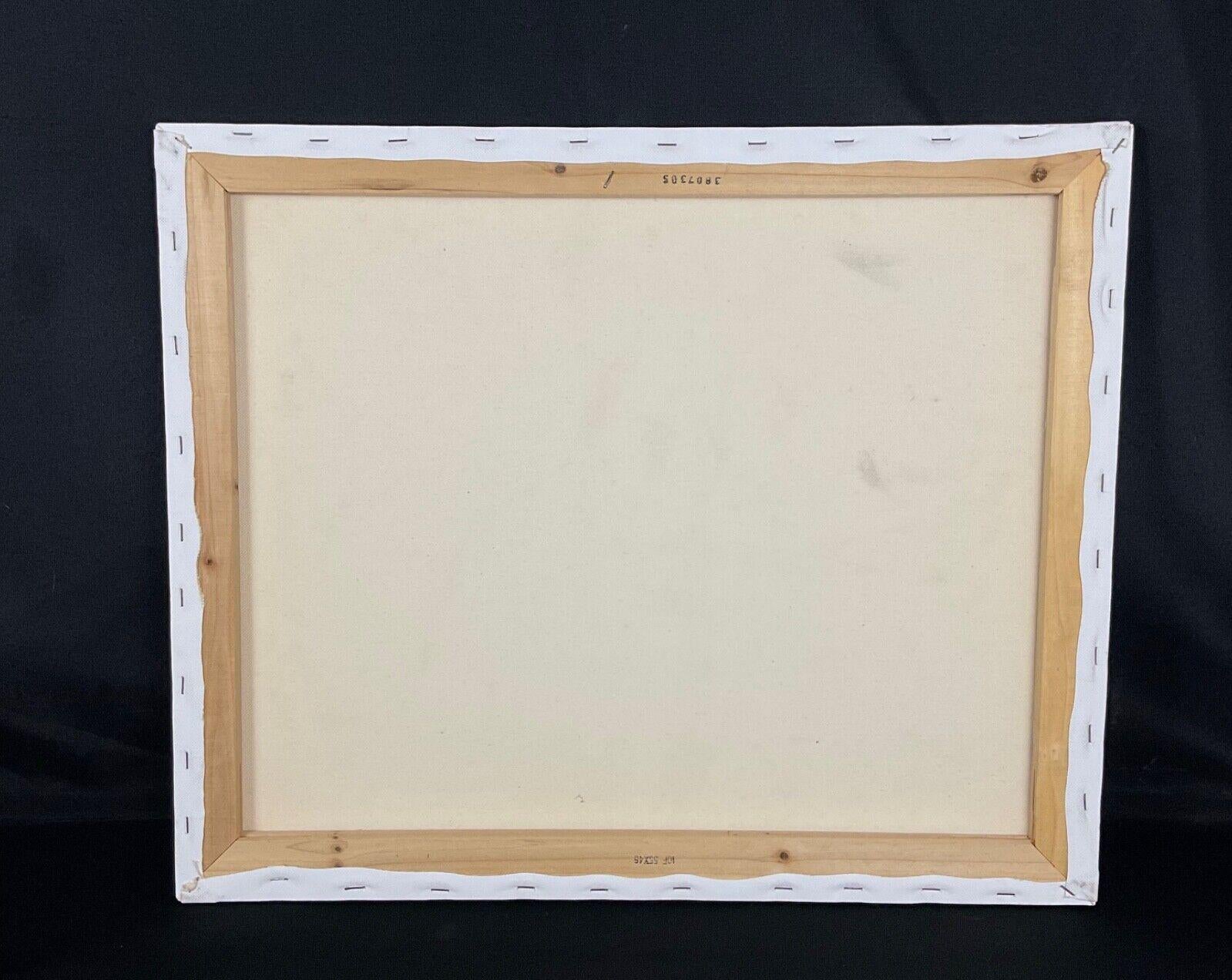 Paesaggio di charme dipinto in acrilico da J. Boving - Campagna di Mâconnais - 2Y560 in vendita 2