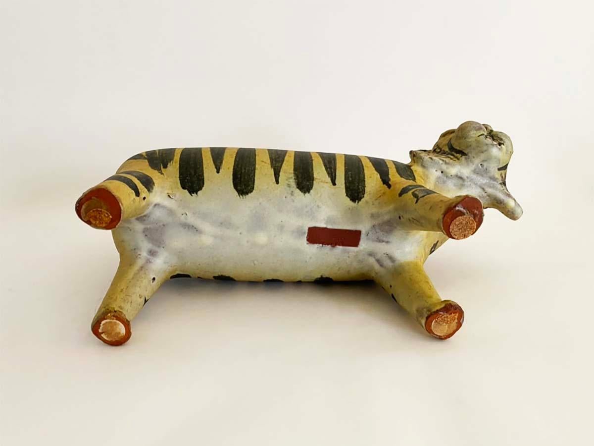 Encantador gato grande de cerámica del Taller Alfaraz / Studio Madrid, España en venta 4