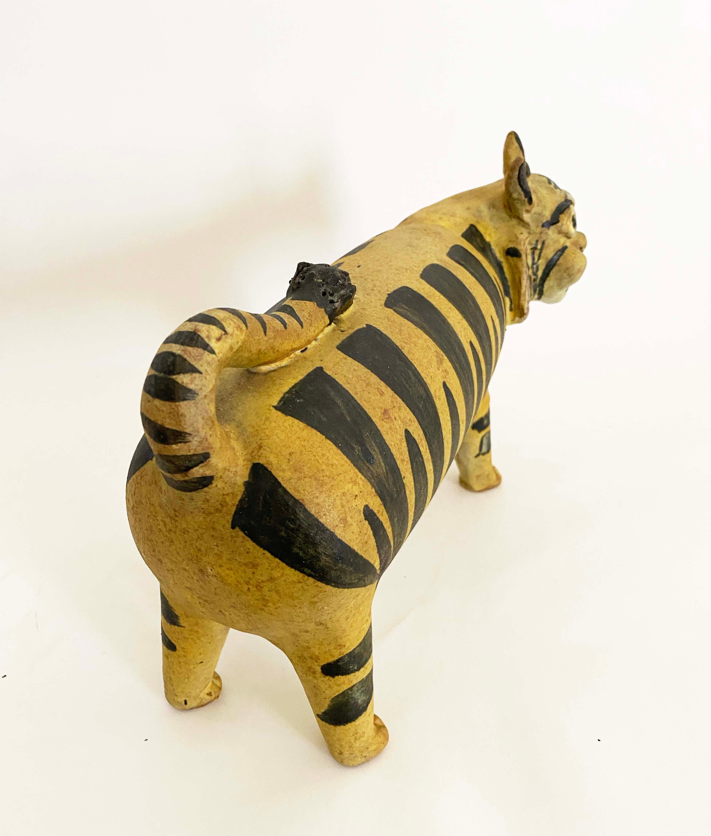 Encantador gato grande de cerámica del Taller Alfaraz / Studio Madrid, España Español en venta