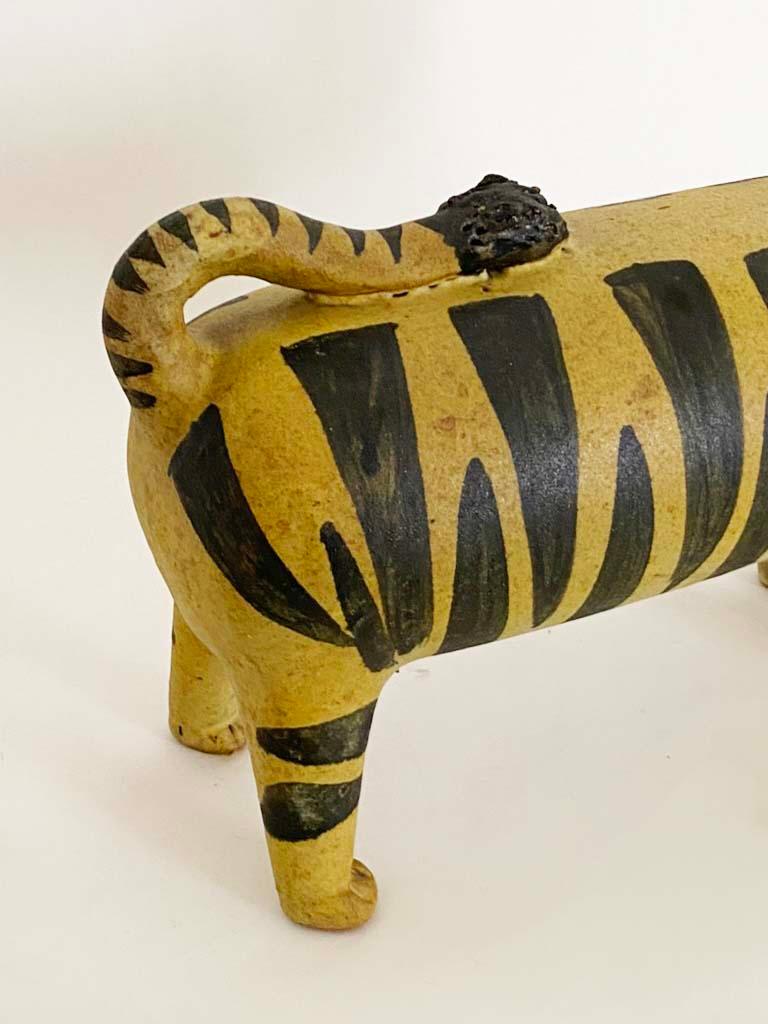 Encantador gato grande de cerámica del Taller Alfaraz / Studio Madrid, España Cerámico en venta