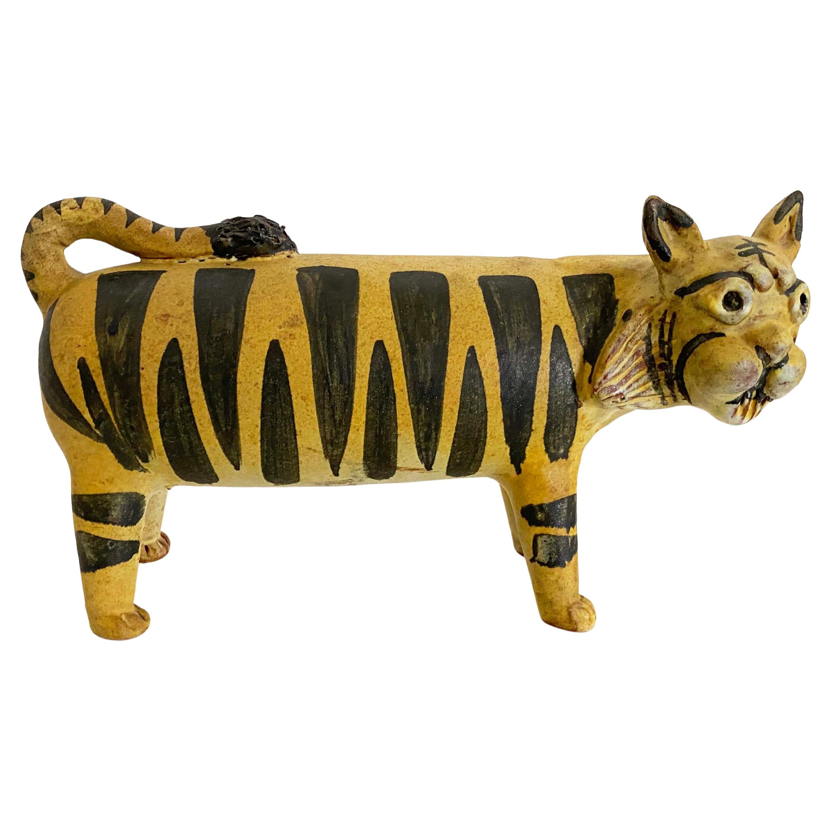 Charming Large Ceramic Cat by Alfaraz Workshop / Studio Madrid, Spain
