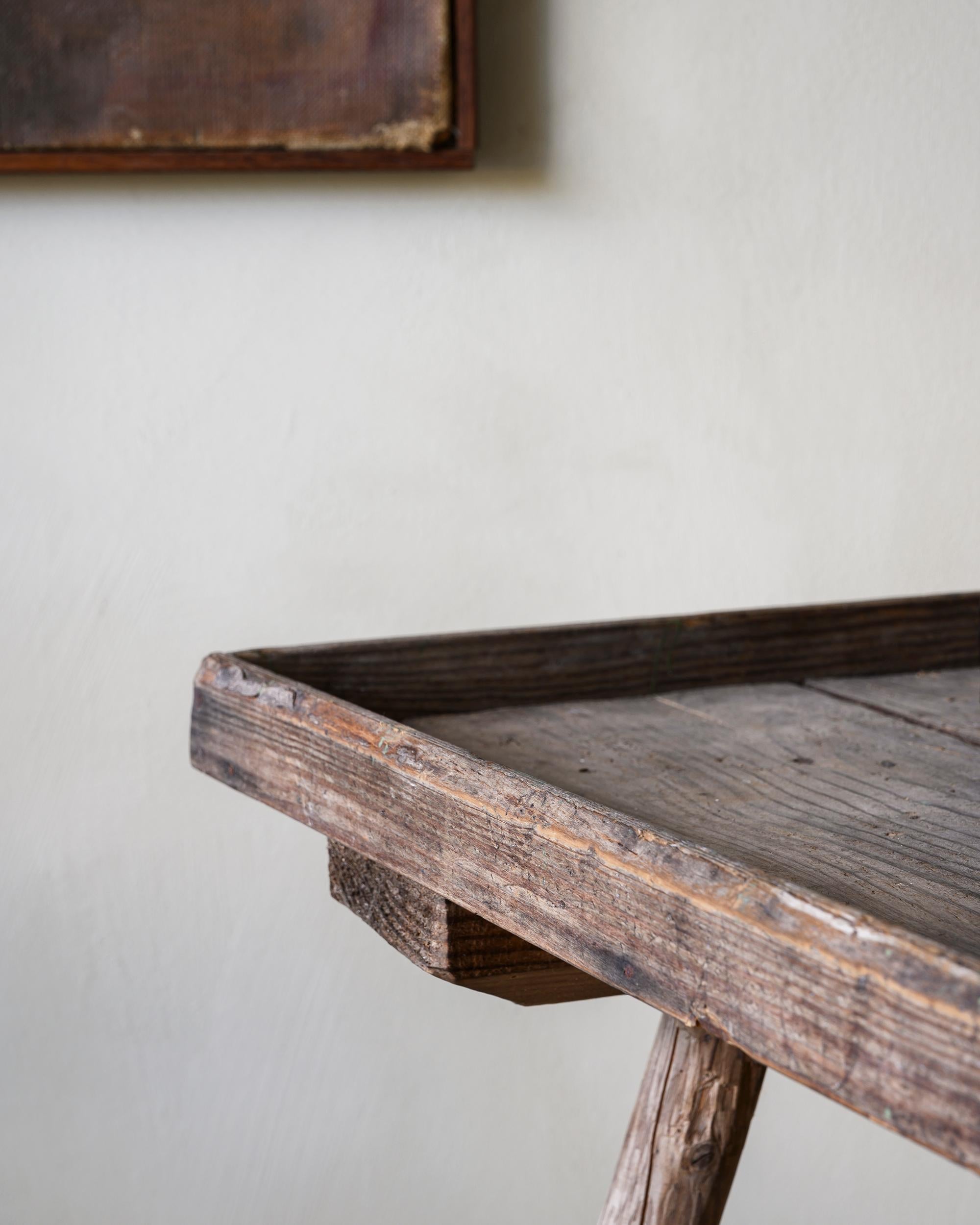 Hand-Crafted Charming Late 19th Century Folk Art Wooden Table