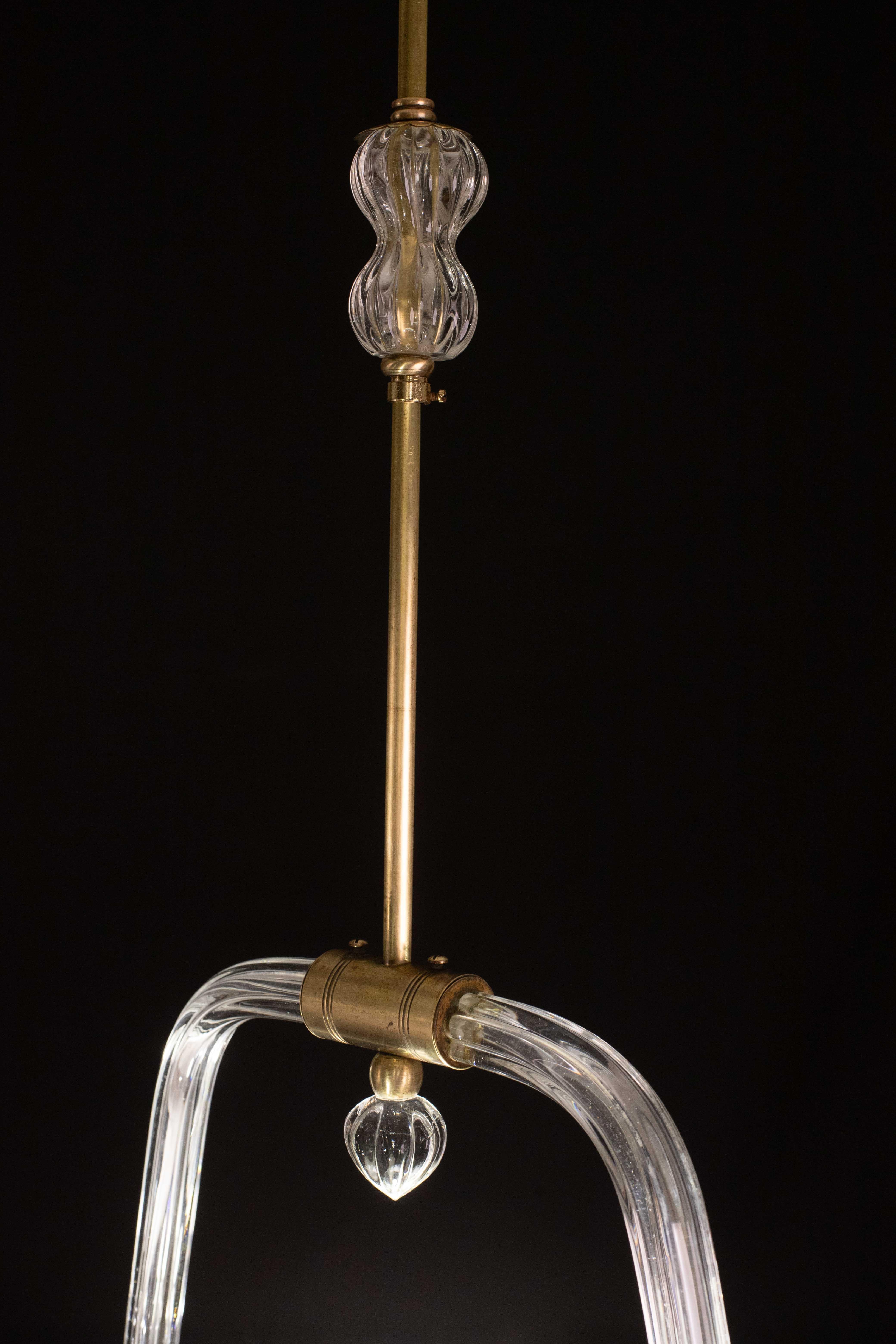 Charming Liberty Barovier and Toso Chandelier, 1940s For Sale 7
