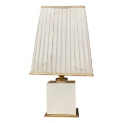 charmante petite lampe art deco en céramique, bronze, numérotée, circa 1930/1950