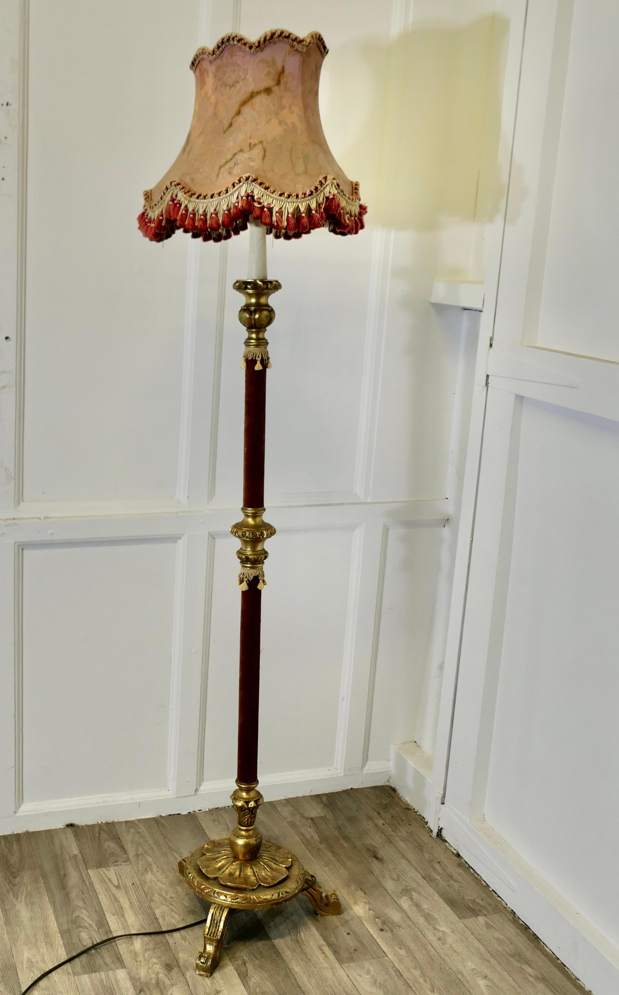 Charming Little French Boudoir Floor Lamp For Sale 4