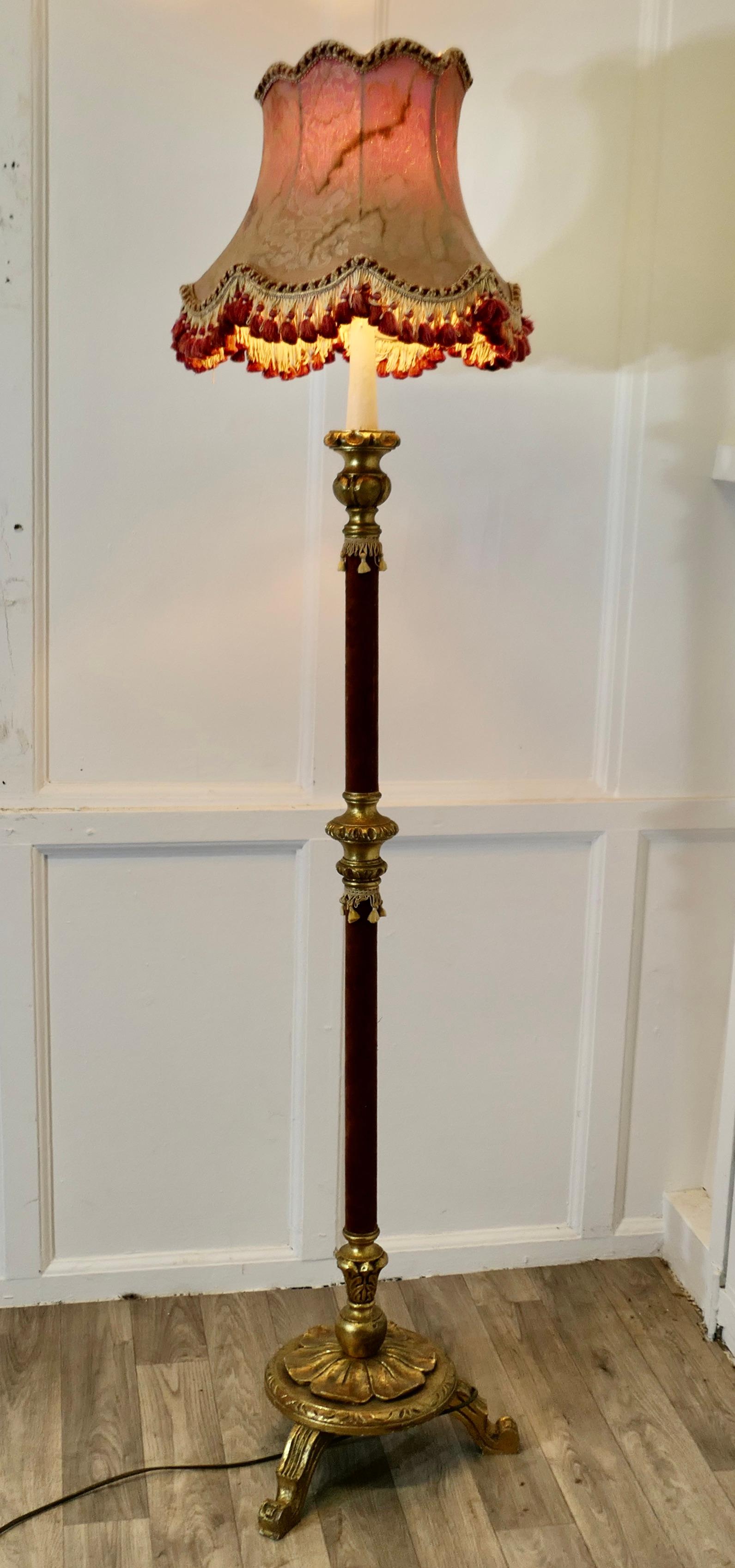 French Provincial Charming Little French Boudoir Floor Lamp For Sale