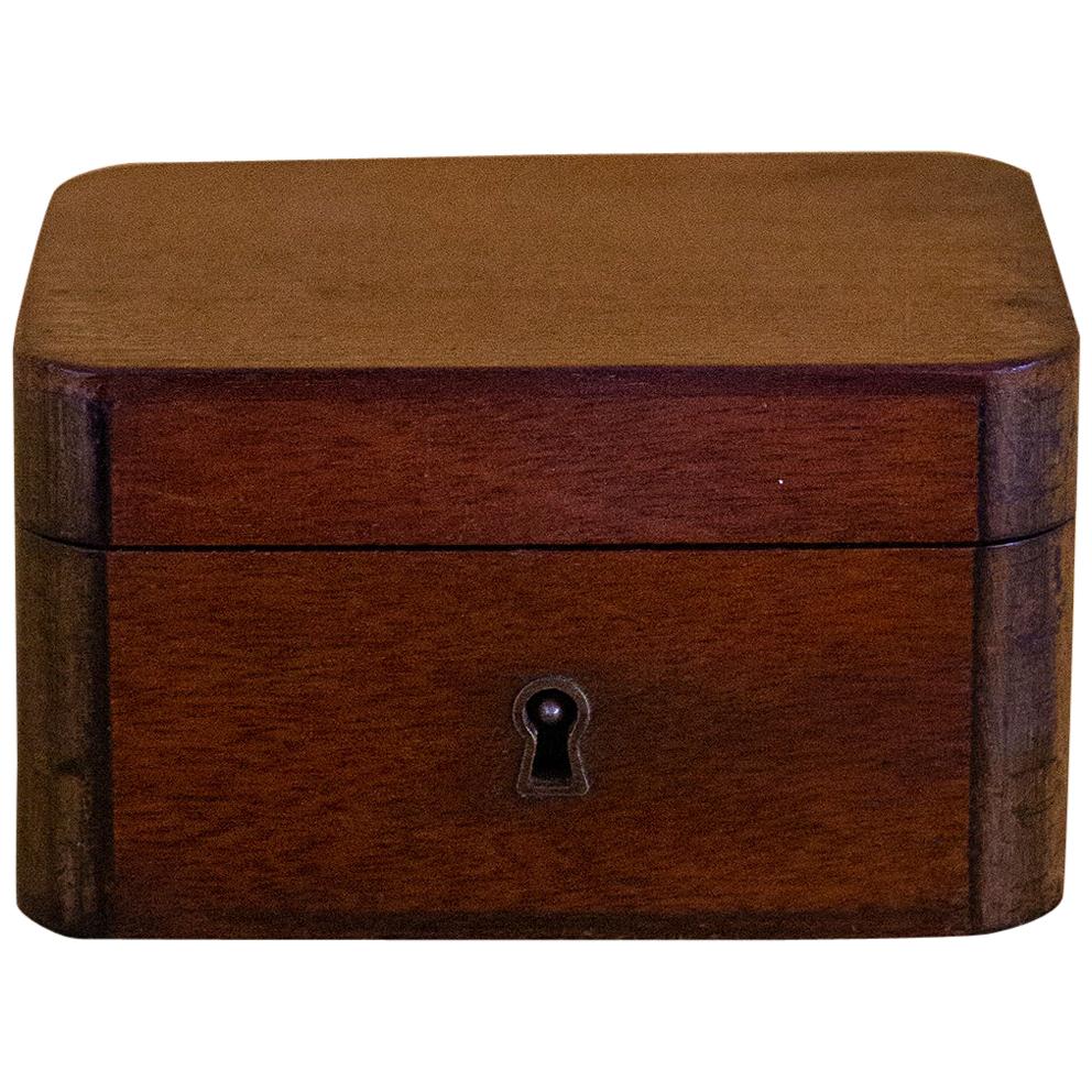 Charming Little Mahogany Jewelry Box Louis-Philippe Period, 19th Century